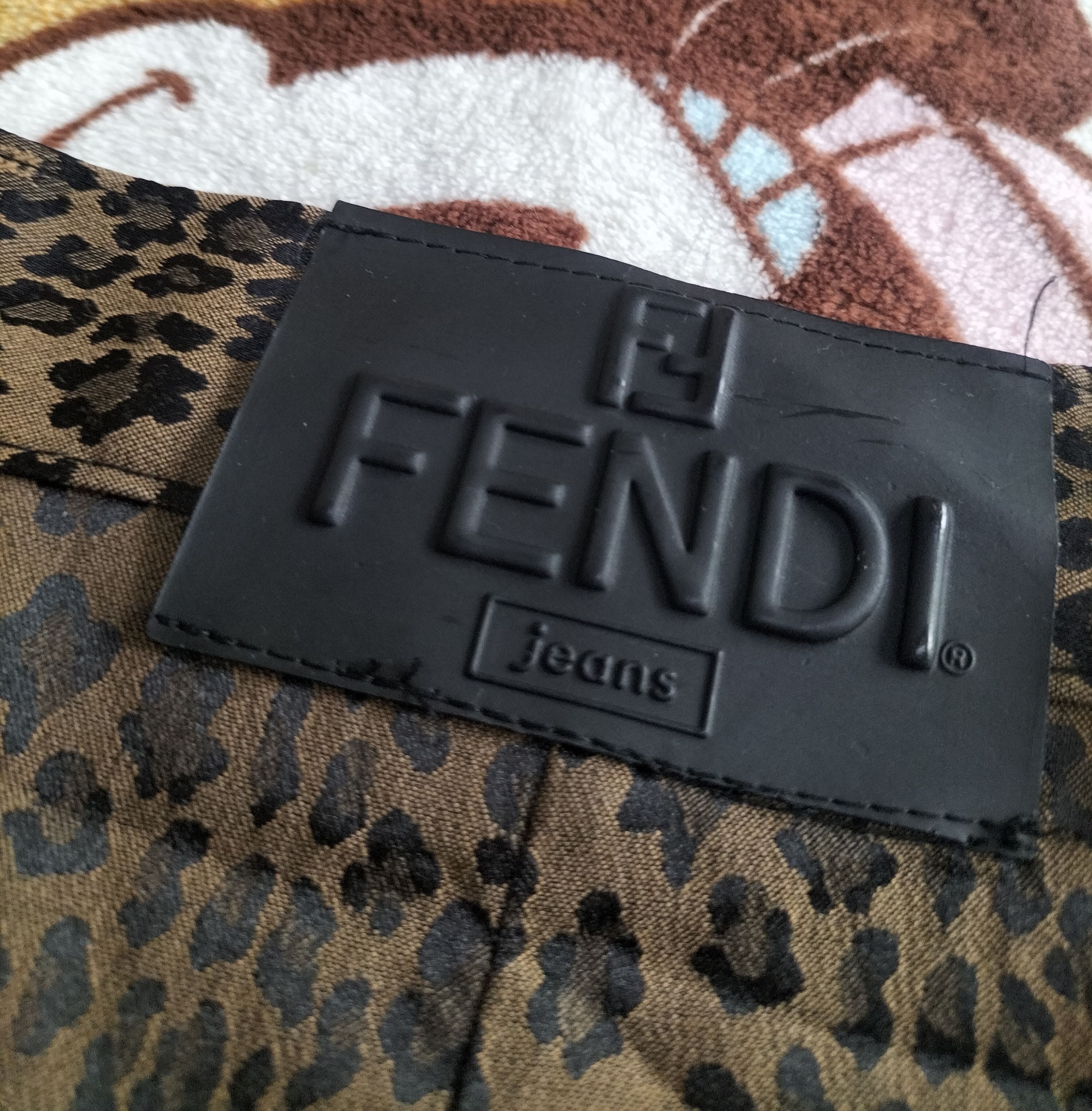 Fendi Authentic Fendi leopard print pants Size US 31 - 12 Thumbnail