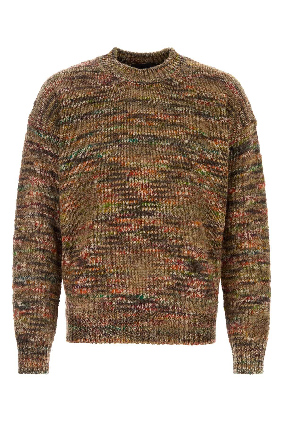 Alanui Multicolor Acetate Blend Grunge Beat Sweater Size US S / EU 44-46 / 1 - 1 Thumbnail