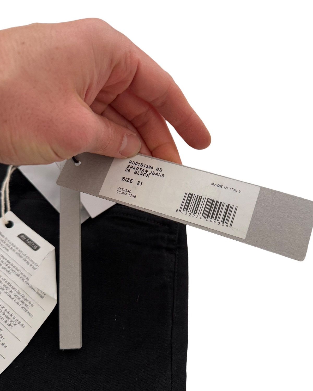 Rick Owens Spartan Hybrid Elastic Denim Size US 31 - 6 Thumbnail