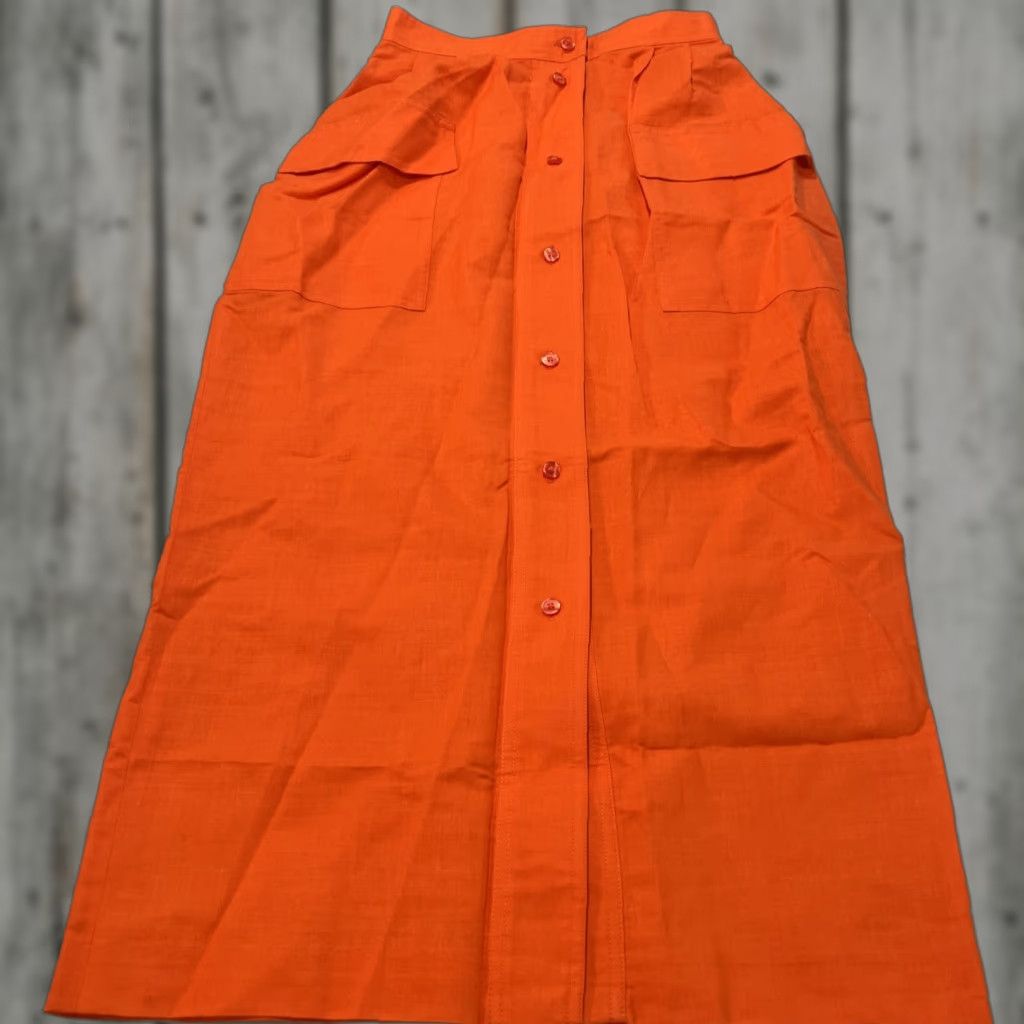 Vintage VINTAGE Hathaway Pencil Long Skirt Size 4 Front Button Up Lined Paprika P250 NWT Women Skirt Long, 90s, Fall, Spring, Summer Womens Size 27" / US 4 / IT 40 - 1 Thumbnail