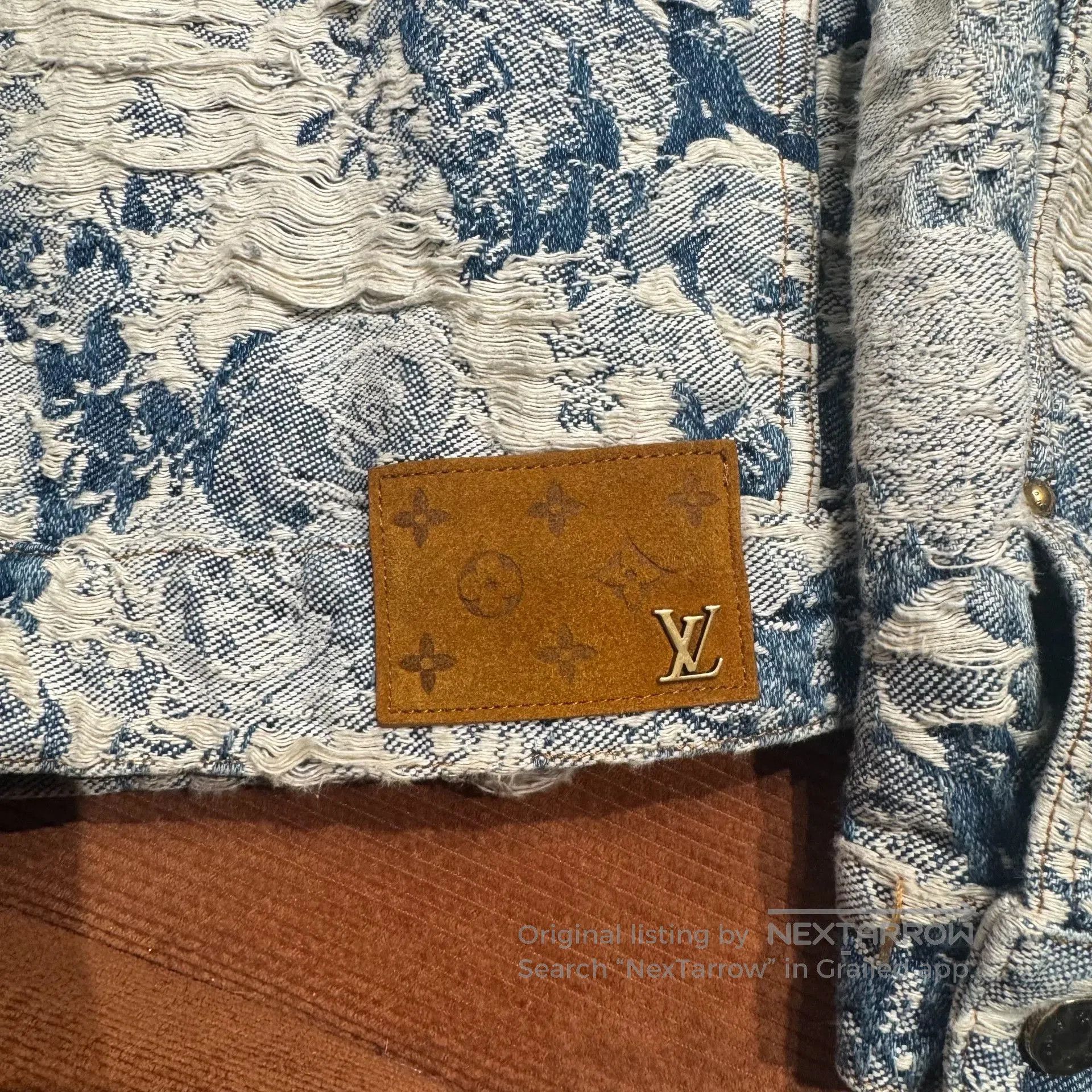 Louis Vuitton Louis Vuitton Distressed Denim Jacket. Size US S / EU 44-46 / 1 - 4 Thumbnail