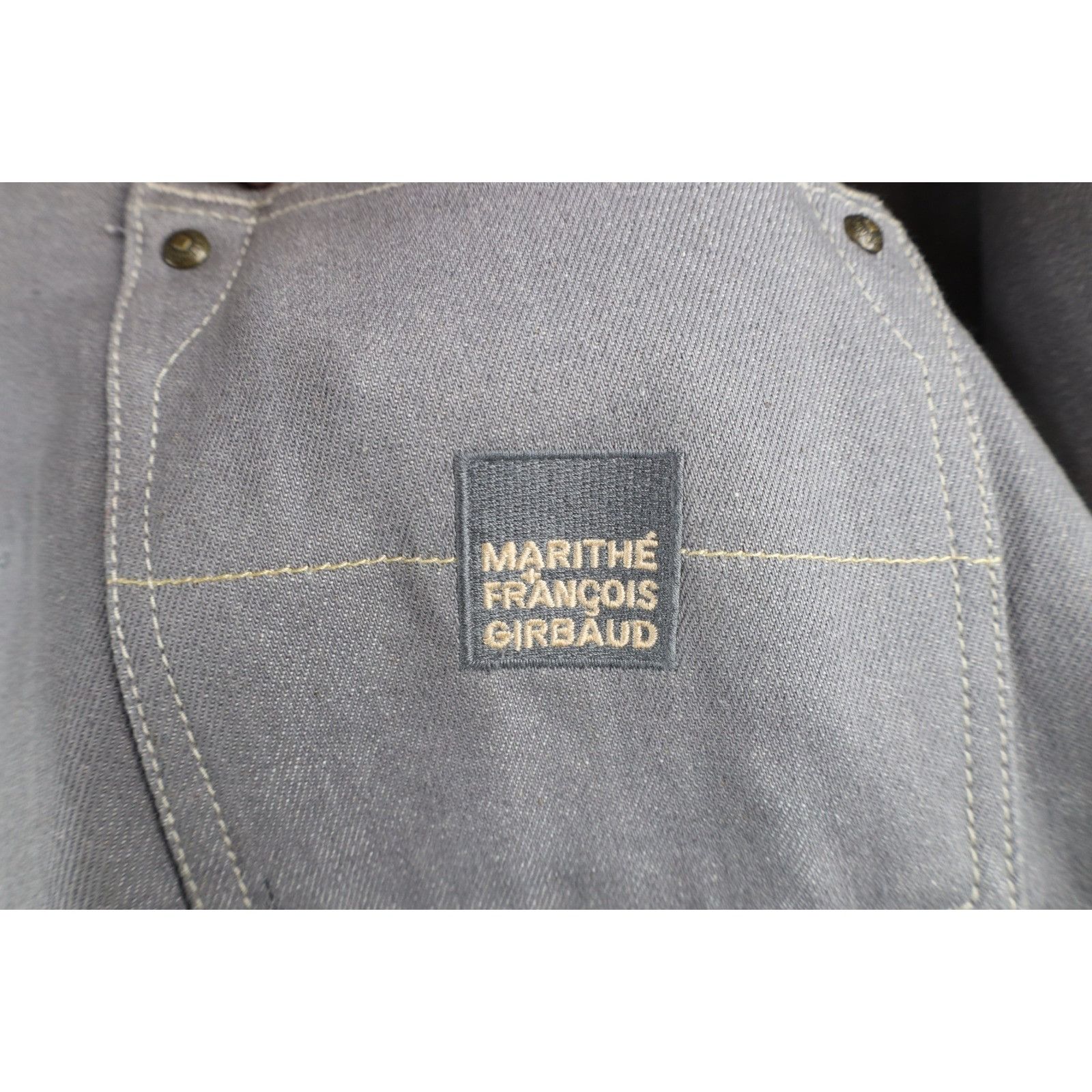 Marithe + Francois Girbaud × Vintage NOS Vintage 90s Marithe Francois Girbaud Denim Jacket 3XL Size US XXL / EU 58 / 5 - 5 Thumbnail