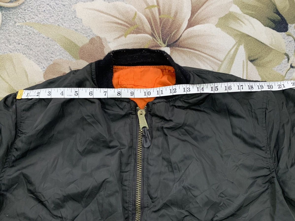 Alpha Industries × Vintage Vtg Alpha Industries Usaf MA-1 Bomber Jacket Zipper Ideal Size US L / EU 52-54 / 3 - 11 Thumbnail