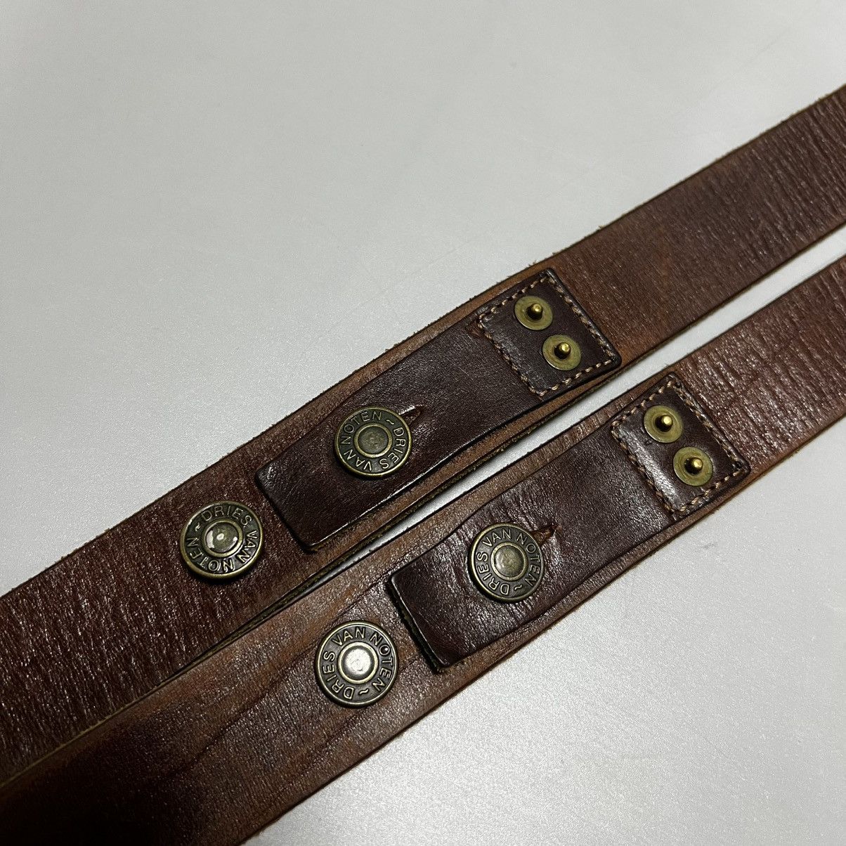 Dries Van Noten Dries Van Noten Leather Belt adorned with buttons Size 32 - 4 Thumbnail