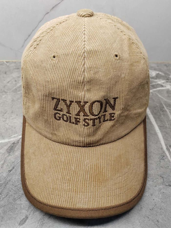 Japanese Brand Vintage Zyxon Golf Coduroy Style Cap Hat Size ONE SIZE - 2 Thumbnail