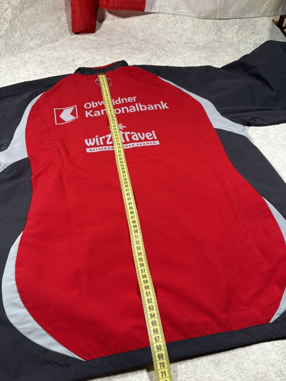 Adidas Vintage Adidas FC Sarnen Track Jacket RedBlack Three Stripes Size US L / EU 52-54 / 3 - 13 Thumbnail