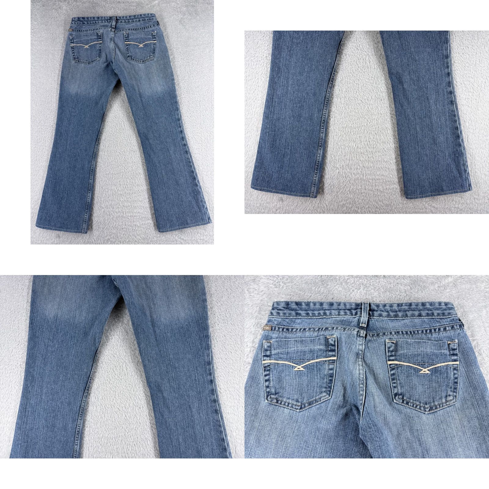 Vintage Cruel Girl Jeans Womens Bootcut Blue Denim 28x27 100% Cotton Embroidered 7 Regular Size 28" / US 6 / IT 42 - 9 Thumbnail