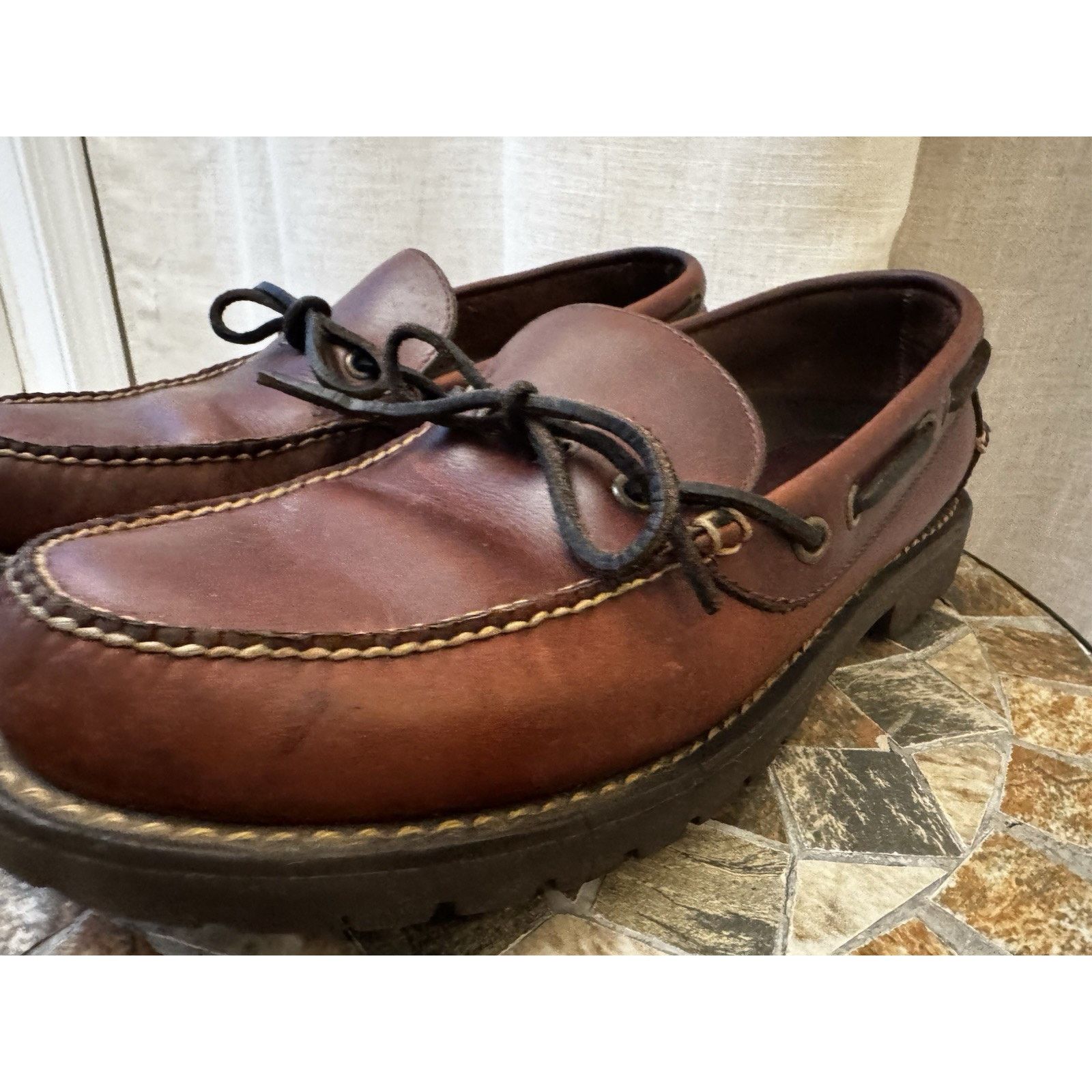 L.L. Bean Restored Vintage L.L. Bean Leather Blucher Moccasins M9.5 Size US 9.5 / EU 42-43 - 7 Thumbnail