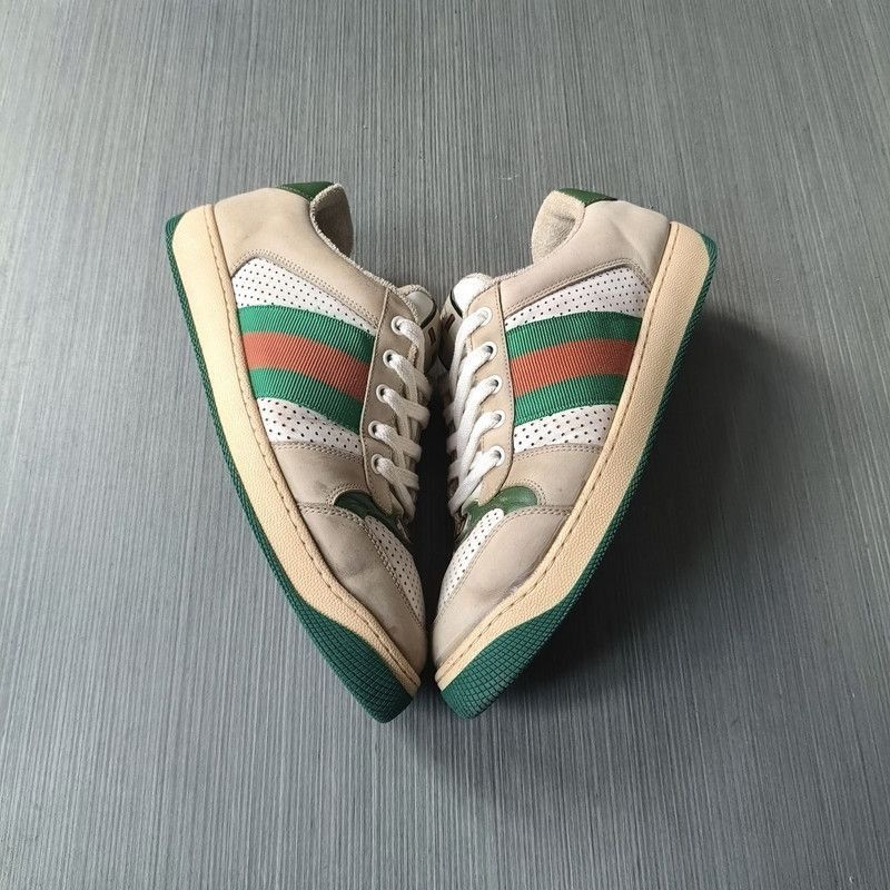 Gucci Gucci Screener Leather Fashion Sneakers for Men - Size US 8 / EU 41 - 8 Thumbnail