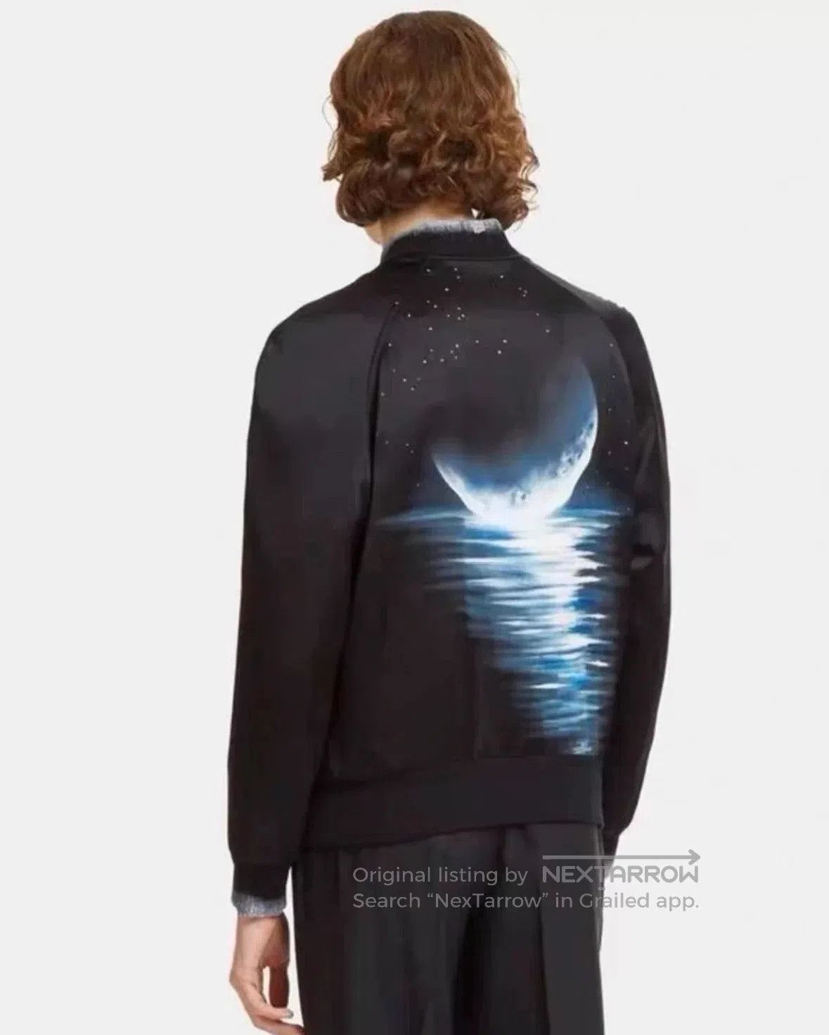 Saint Laurent Paris Saint Laurent Silk Jacket with Moon Design. Size US L / EU 52-54 / 3 - 7 Thumbnail