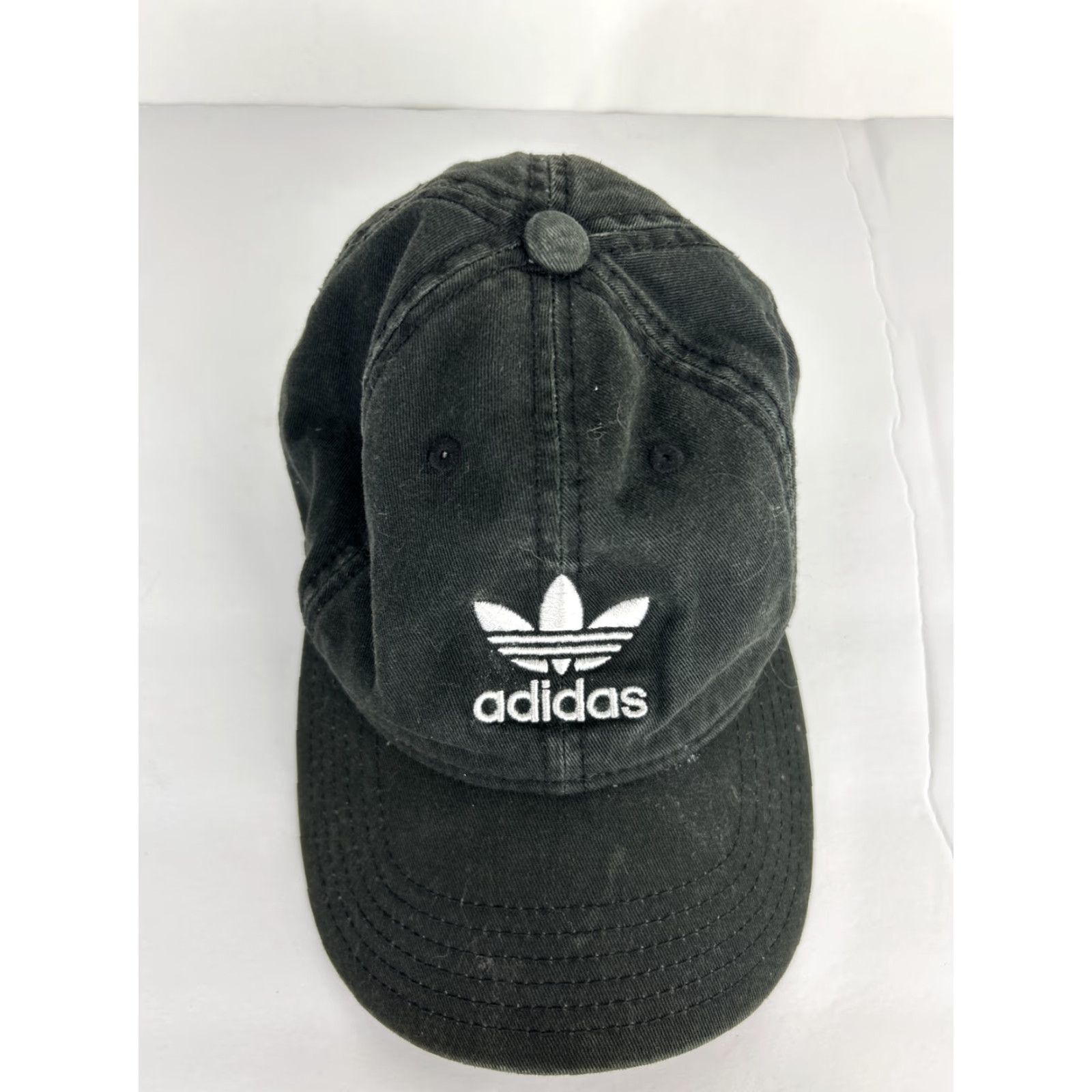 Adidas Adidas Dad Hat Baseball Cap One Size Adjustable Cotton Black Tri Cone Mens Size ONE SIZE - 3 Thumbnail