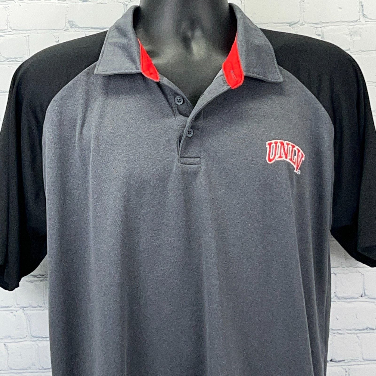 Champion UNLV Rebels Polo Shirt University Nevada Las Vegas Gray L Size US L / EU 52-54 / 3 - 1 Thumbnail
