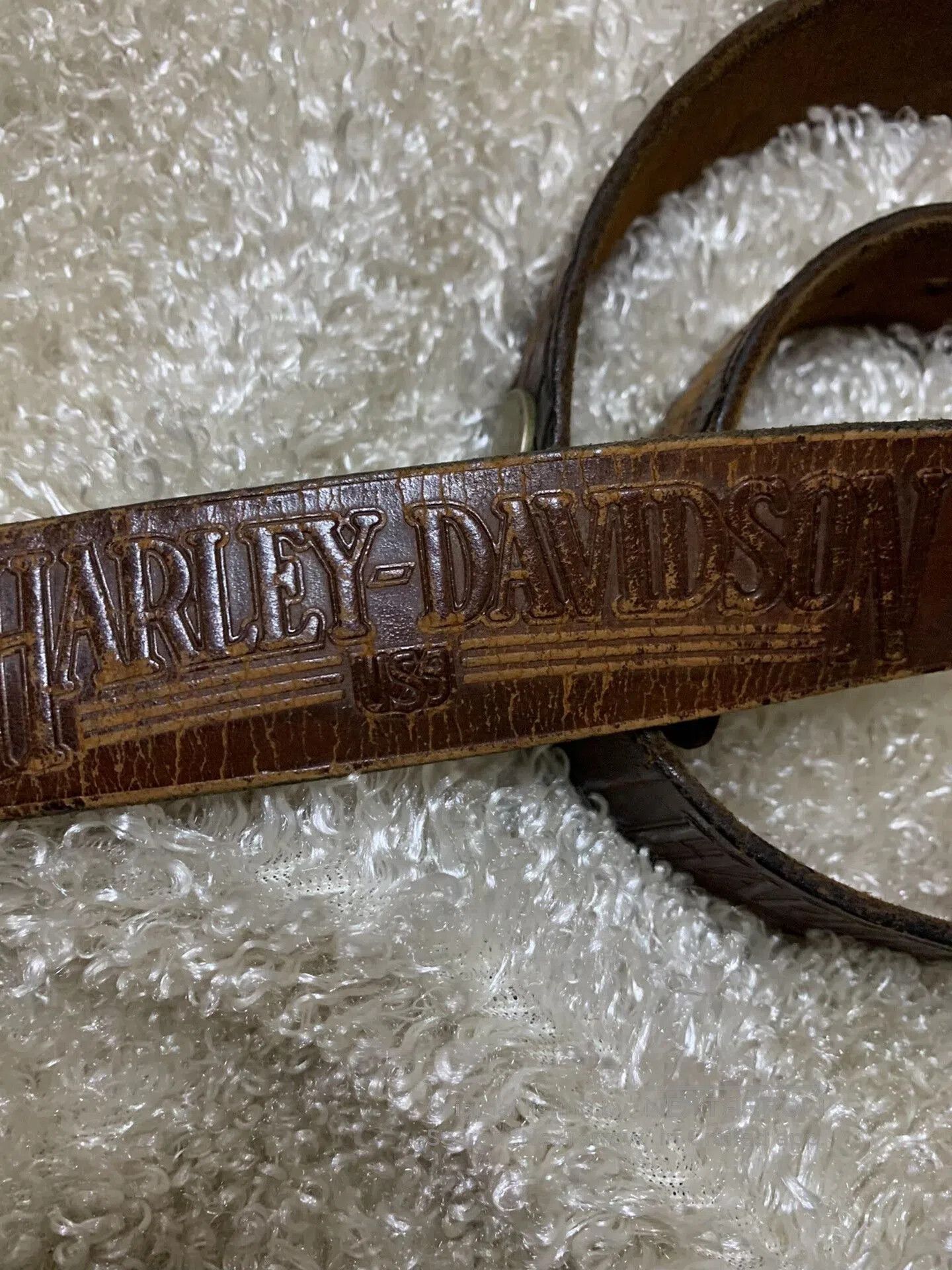 Harley Davidson Harley Davidson 1983 Men's Vintage Belt. Size ONE SIZE - 4 Thumbnail