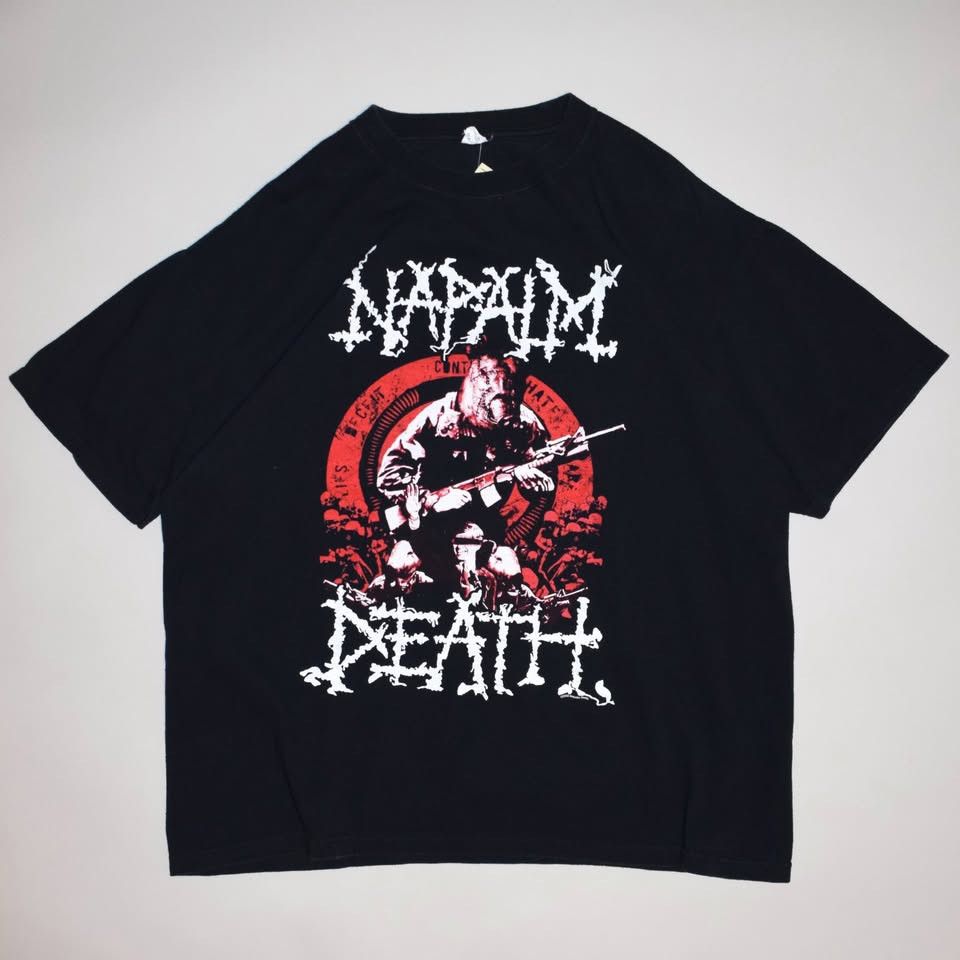 Anvil × Band Tees Vintage 2008 Napalm Death T-Shirt Size US XL / EU 56 / 4 - 1 Thumbnail