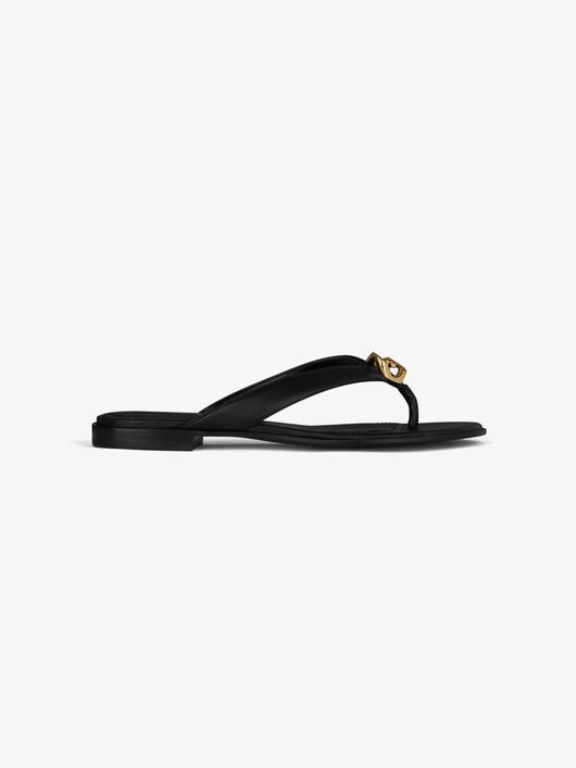 Givenchy o1y0925 Leather Slippers in Black Size US 9 / IT 39 - 1 Thumbnail