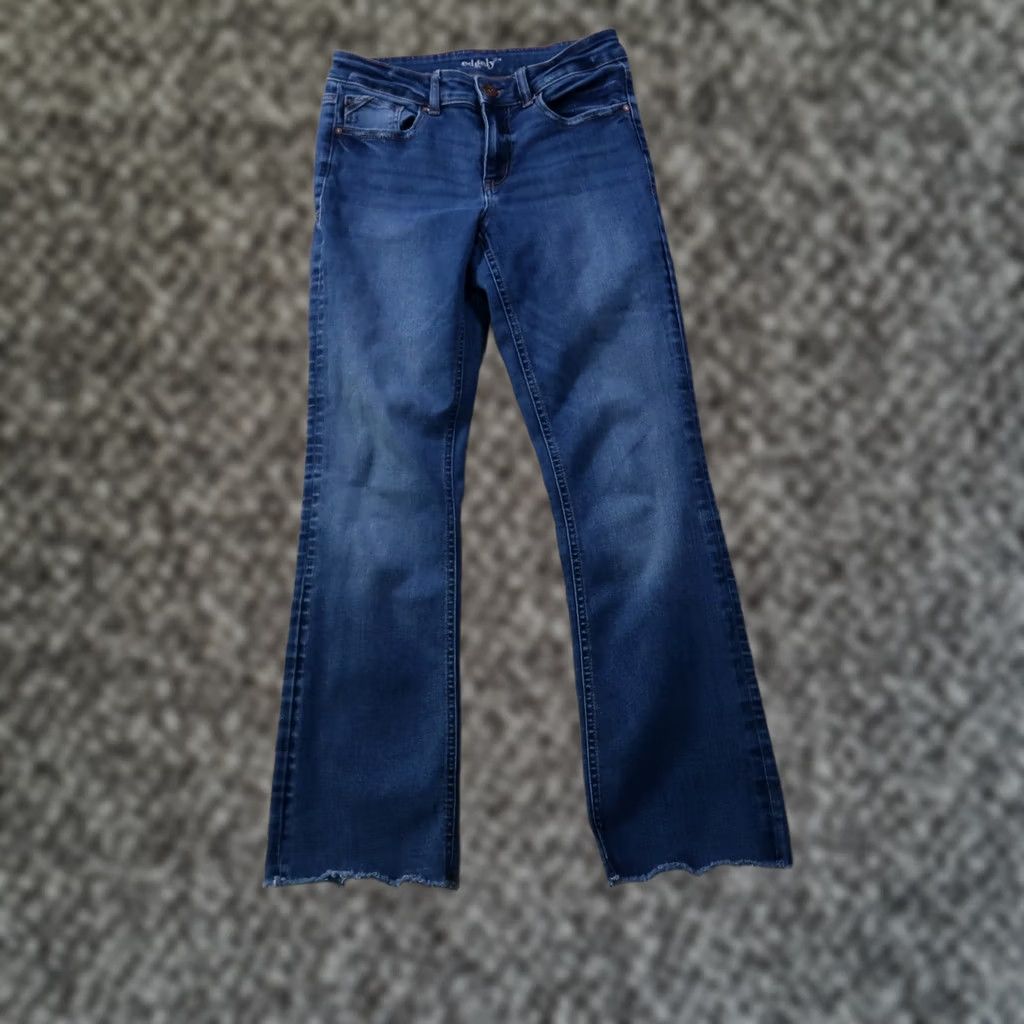 Denime Edgely Jeans Bootcut Women's 8 Blue Denim Stretch 30x30 Regular Mid Rise Size 30" / US 8 / IT 44 - 1 Thumbnail