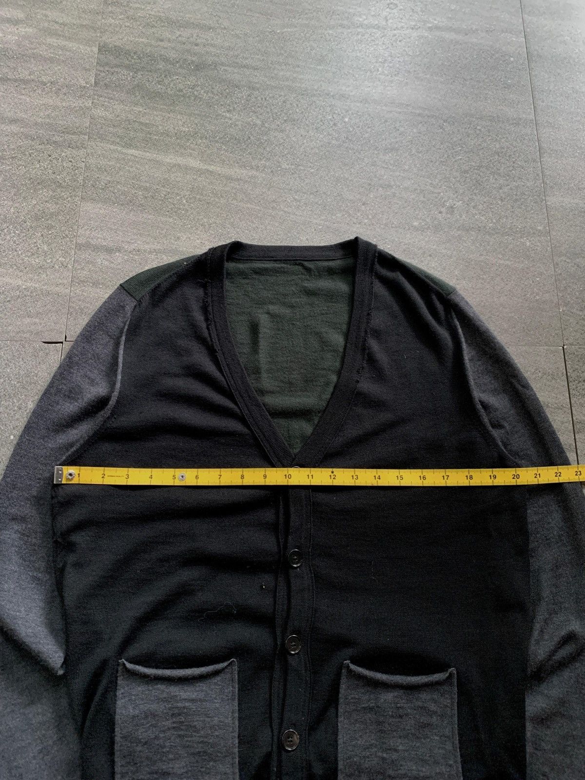 Maison Margiela FREE TAX! Two Tone Double Pocket Cardigan Size US M / EU 48-50 / 2 - 9 Thumbnail