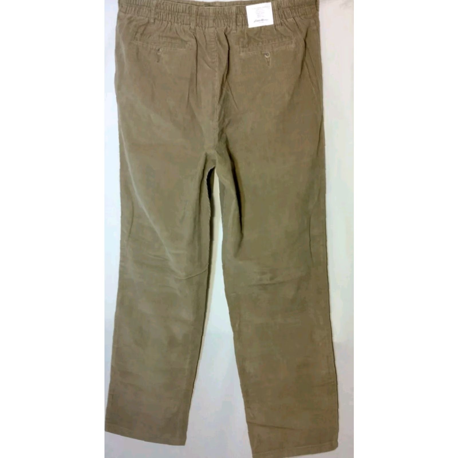 Eddie Bauer VINTAGE Eddie Bauer Corduroy Pants 42 Tall Men Dress Pants 42x35.5 Beige Corduroy Elastic Waist 38-42 Big & Tall Mens Size US 42 / EU 58 - 2 Thumbnail