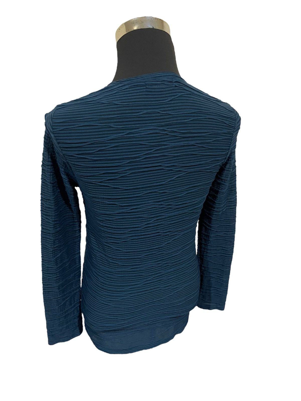 Japanese Brand Tornado Mart Pleated Wave Art Longsleeve Shirts Size US M / EU 48-50 / 2 - 10 Thumbnail