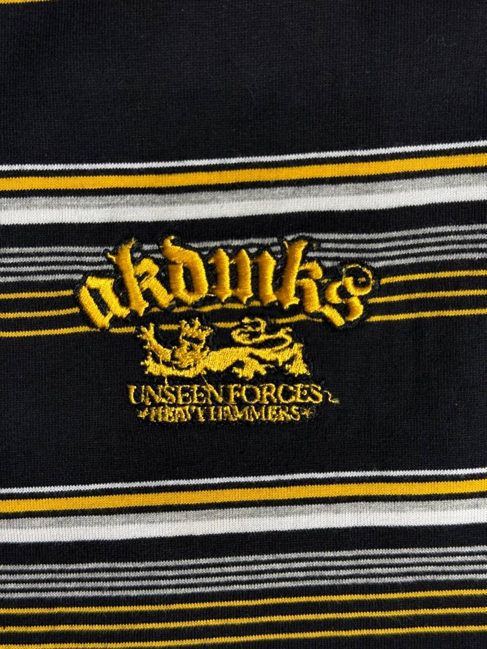 Akademiks Akademiks Y2K Polo Shirt 3XL Black Striped Hip Hop Skate Size US XXL / EU 58 / 5 - 5 Thumbnail