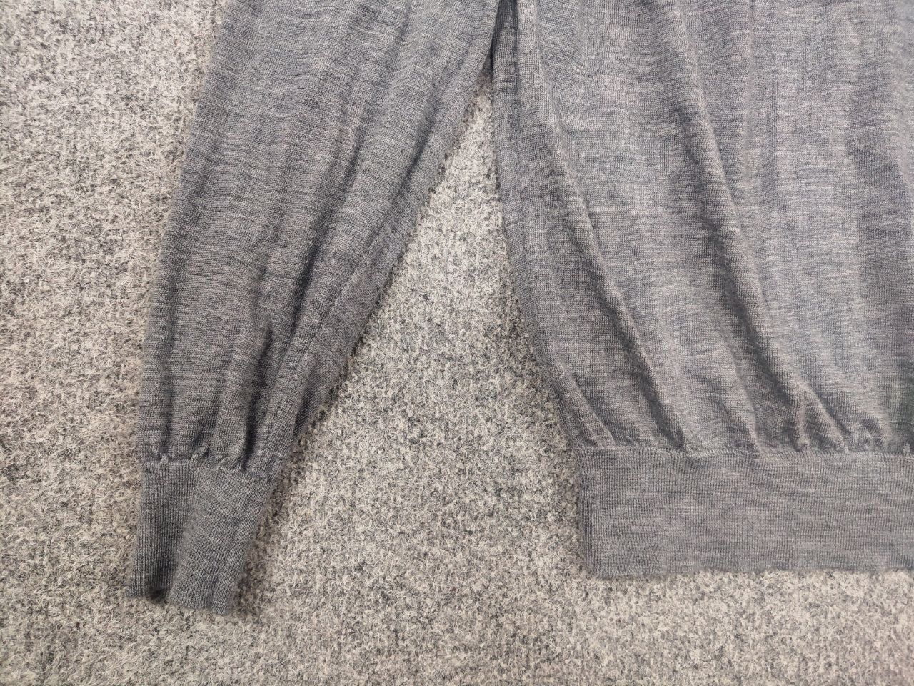 Suitsupply Suitsupply Sweatshirt Grey Merino Wool Long Sleeve Sweater Size US M / EU 48-50 / 2 - 5 Thumbnail