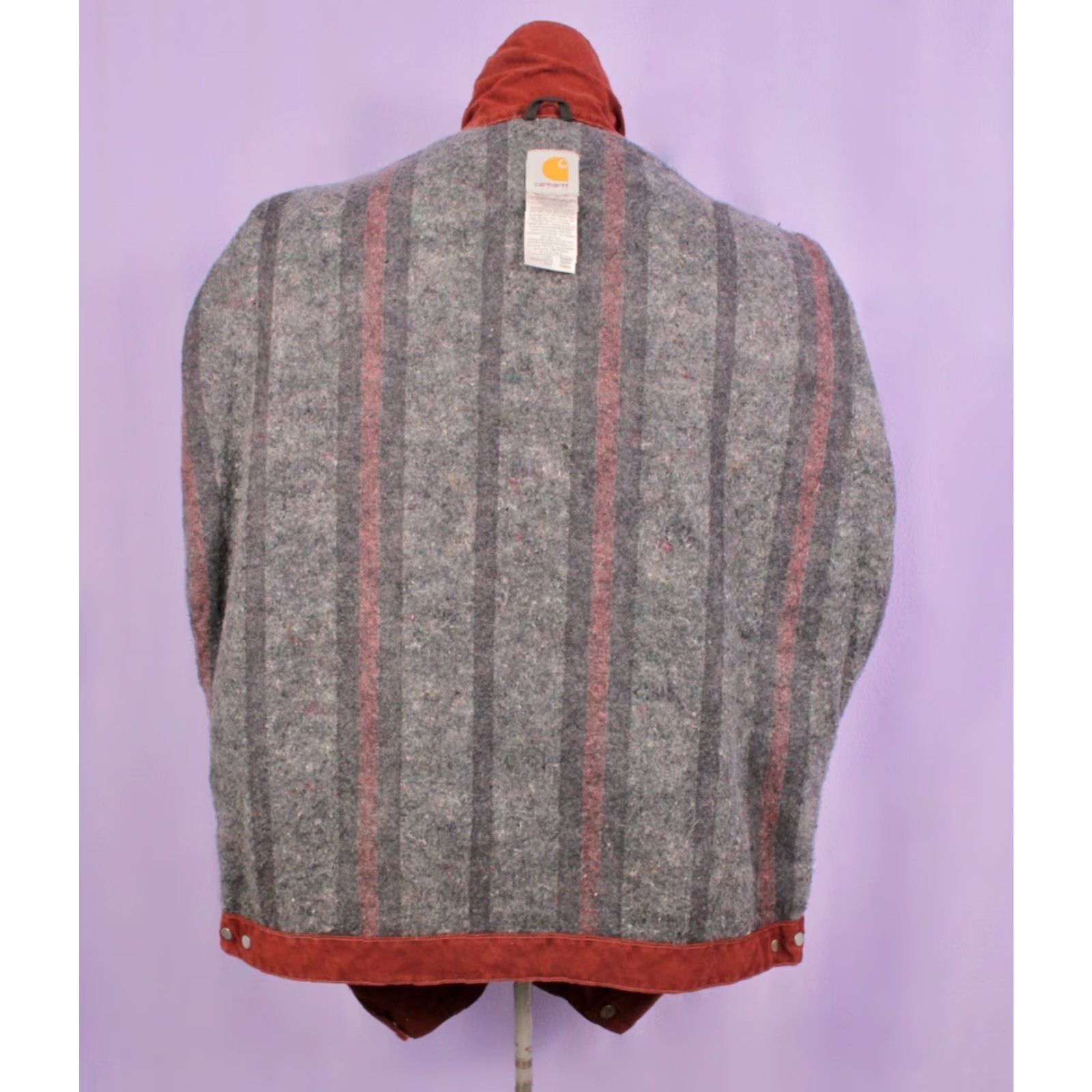 Carhartt VINTAGE Carhartt Jacket 90s Detroit Dark Red Canvas Chore XXL Mens D146 CLY Size US XXL / EU 58 / 5 - 3 Thumbnail