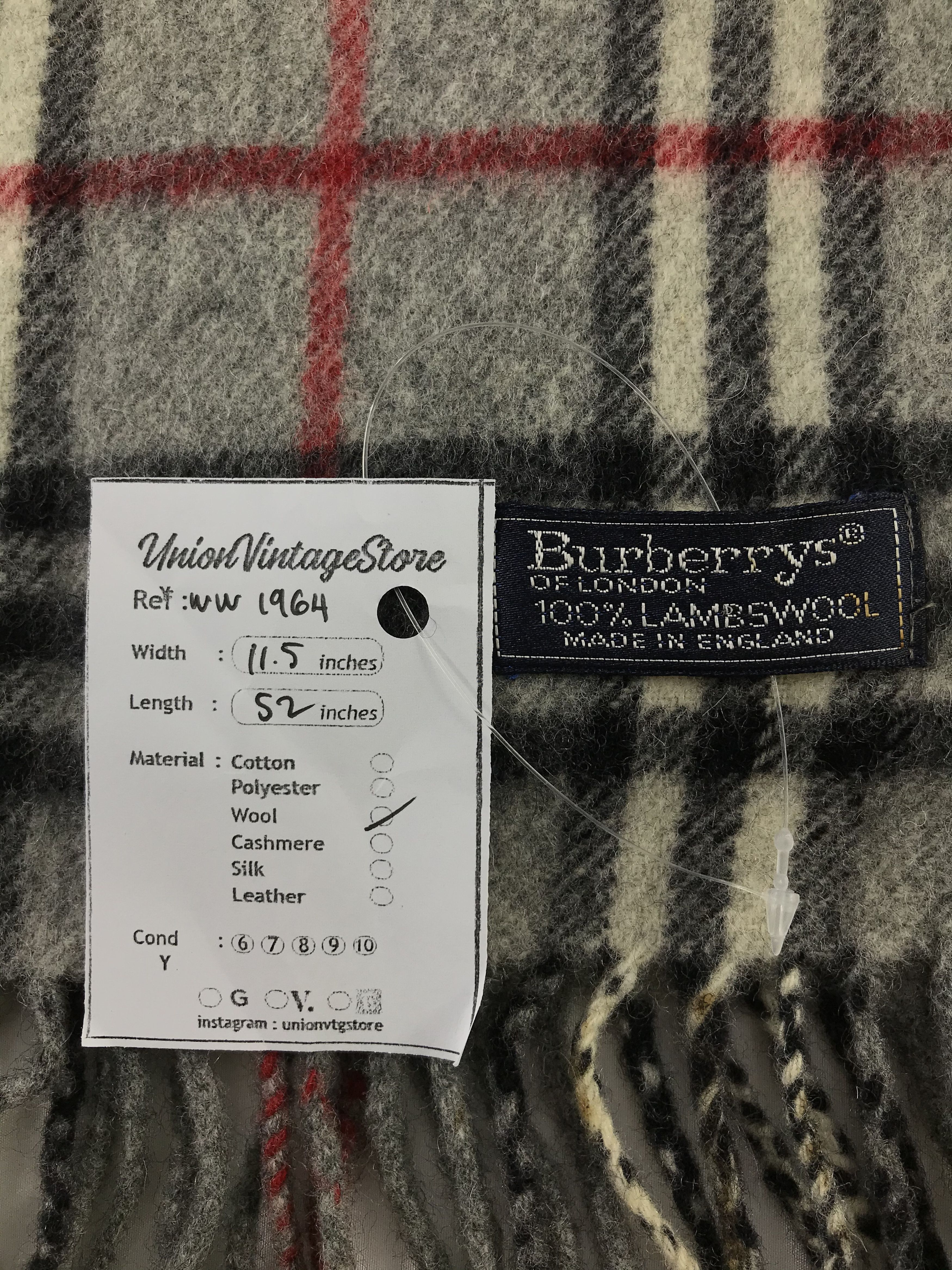 Burberry × Vintage Burberry Scarf / Muffler / Neckwear - WW1964 Size ONE SIZE - 5 Thumbnail