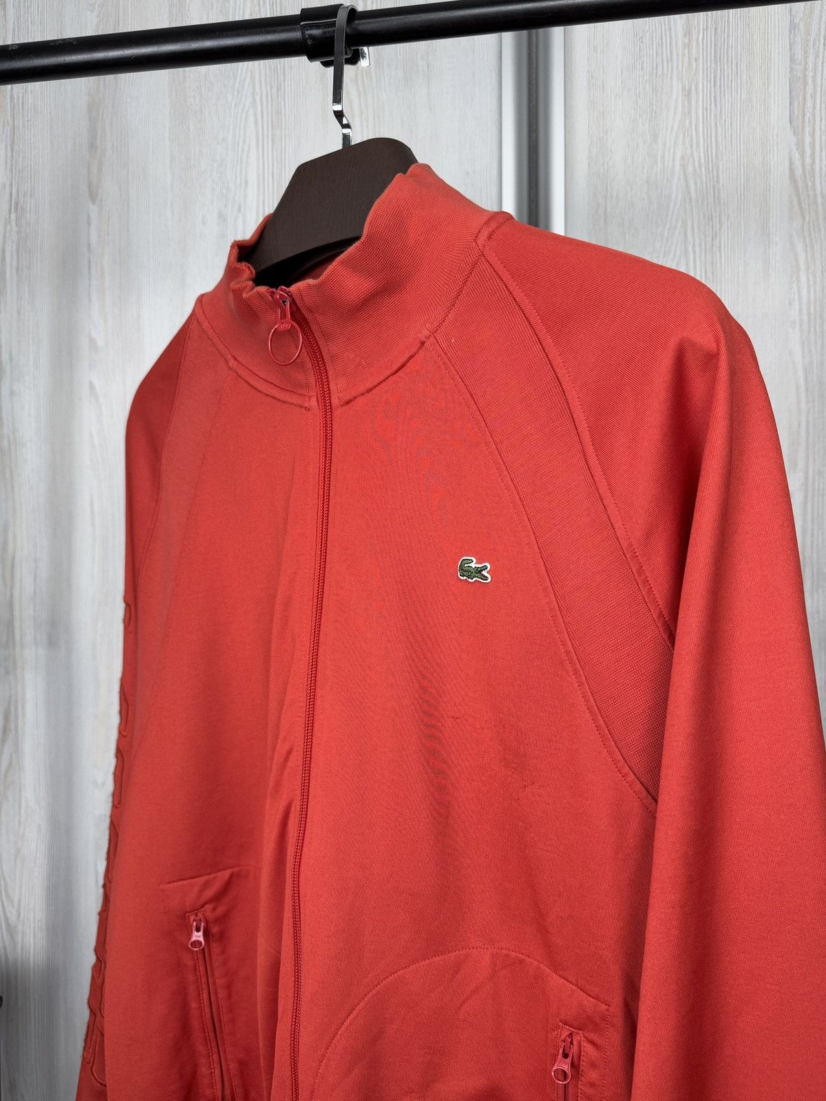 Lacoste Lacoste Live Red Full Zip Track Top Jacket Sweater Unisex Size US XXL / EU 58 / 5 - 5 Thumbnail