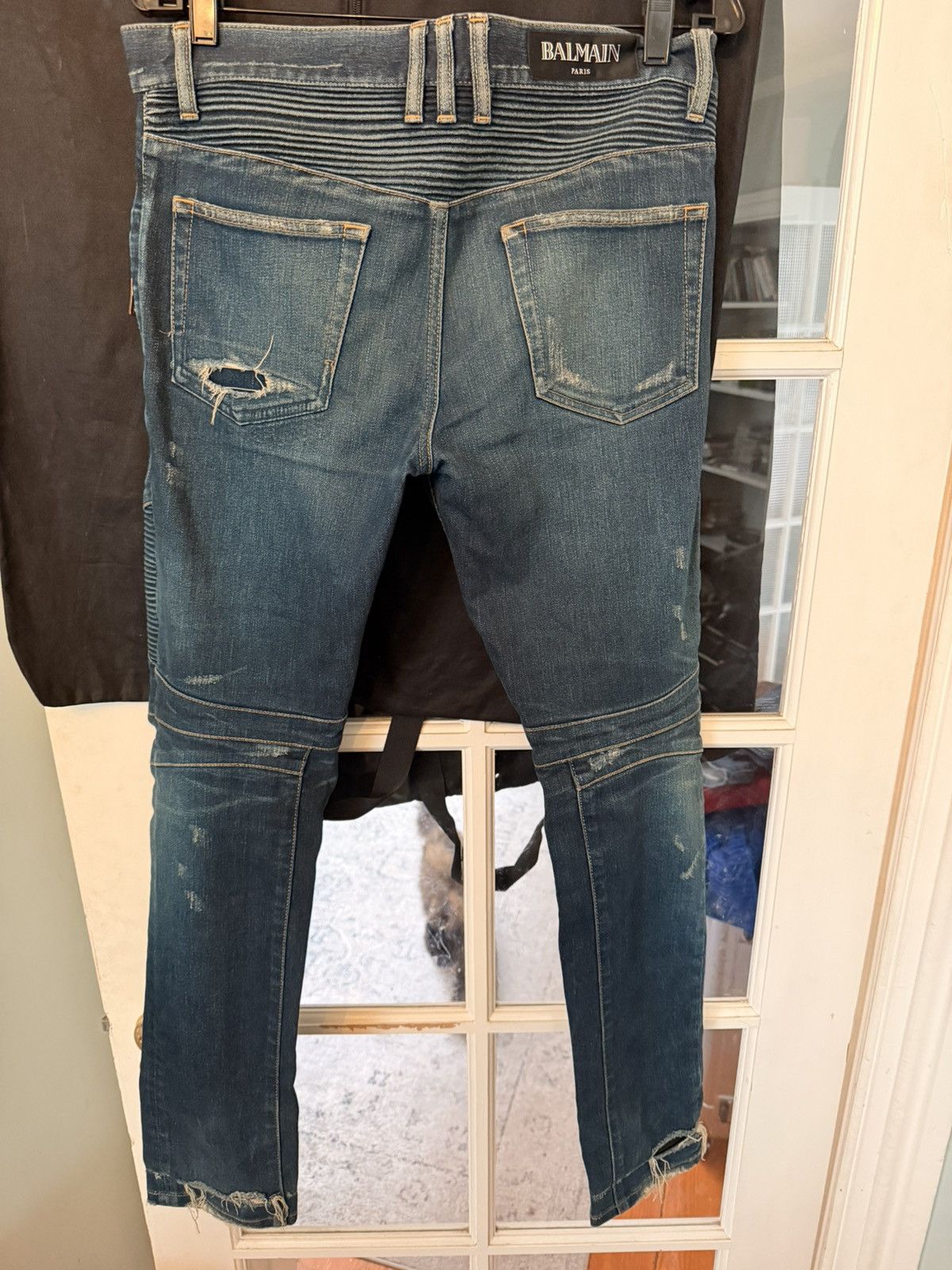 Balmain Balmain Biker Denim MIJ 31 Size US 31 - 2 Thumbnail