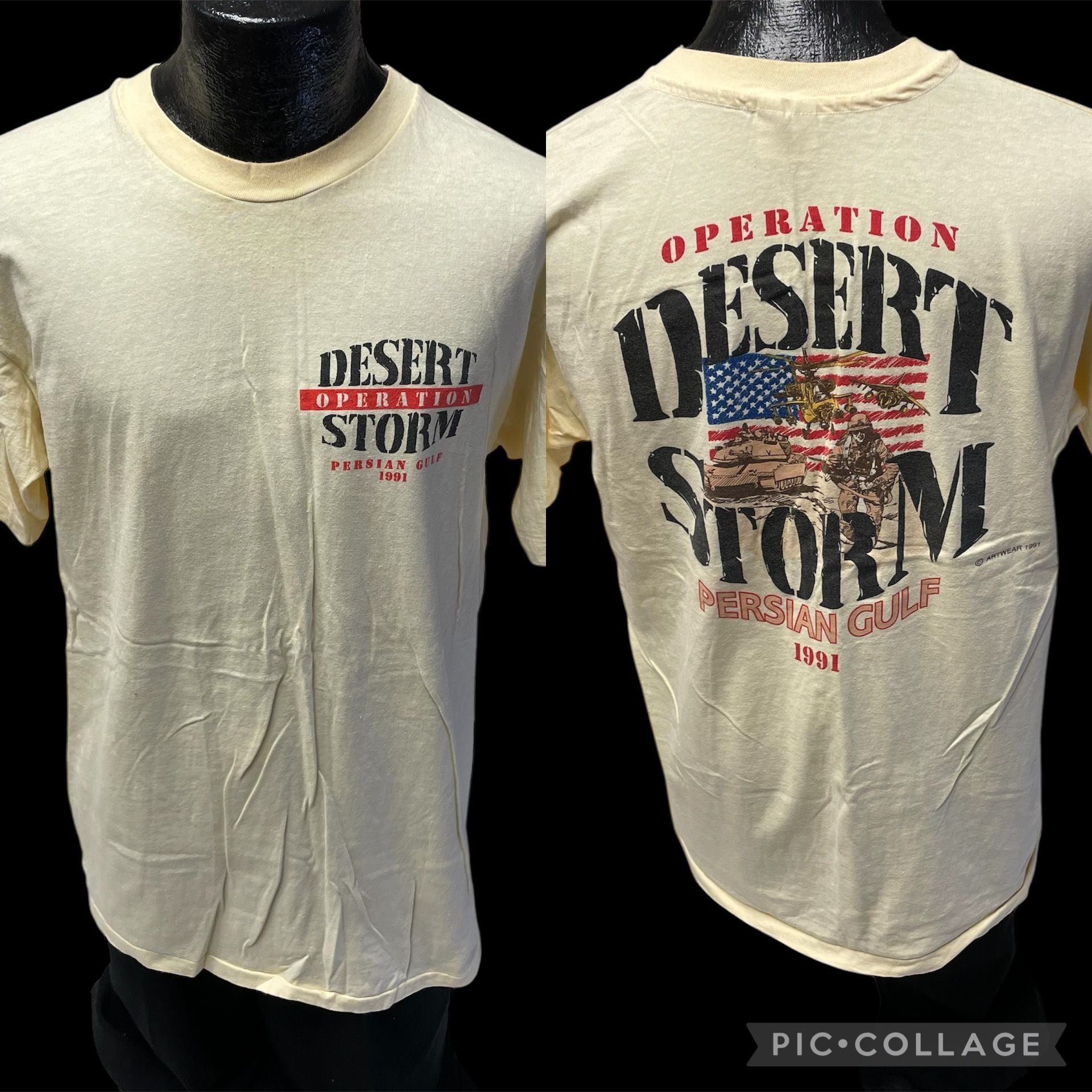 Other Vtg Hanes OPERATION DESERT STORM Persian Gulf 1991 Shirt Size US XL / EU 56 / 4 - 1 Thumbnail