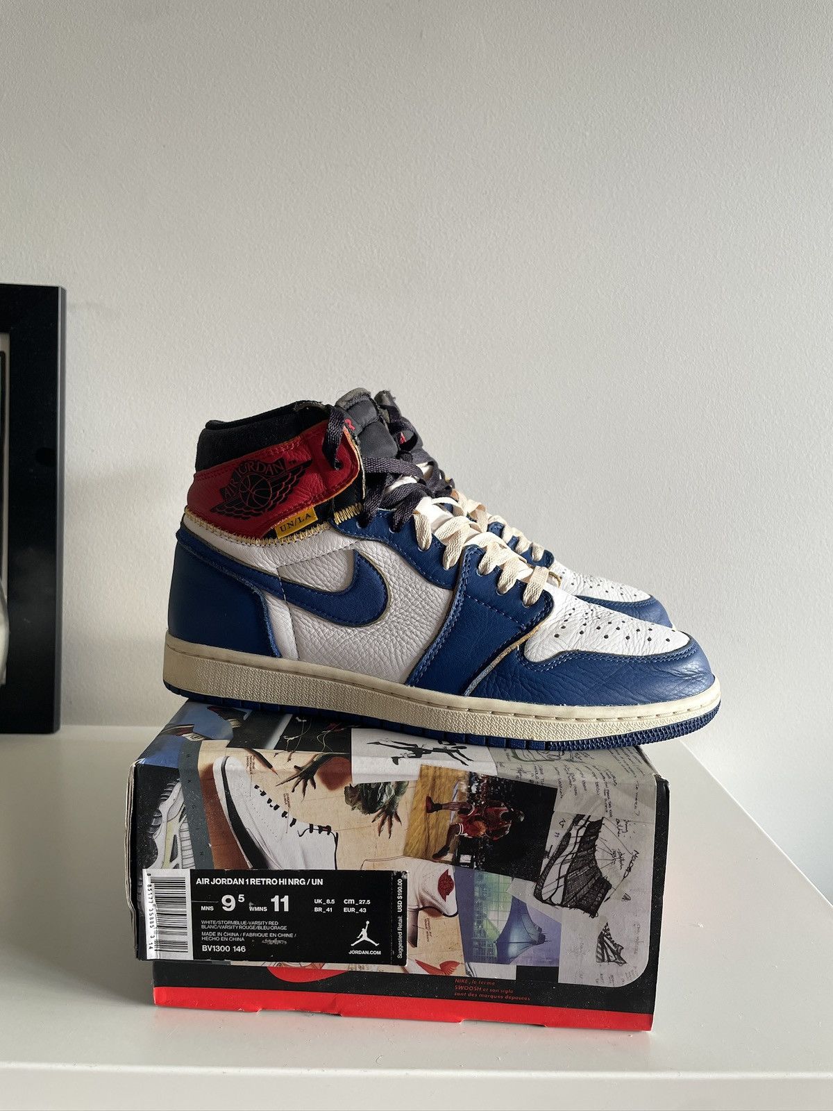 Jordan Brand × Union LA Union x Jordan 1 High OG Storm Blue US9.5 Size US 9.5 / EU 42-43 - 6 Thumbnail