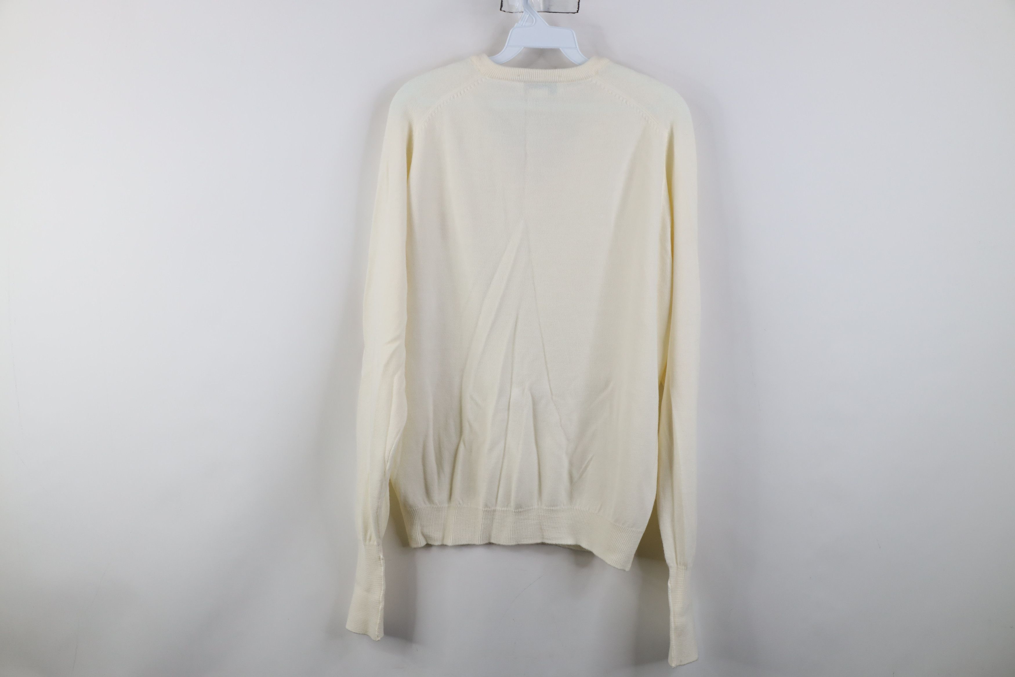 Vintage Vintage 90s Augusta National Golf Shop Knit Sweater Cream Size US L / EU 52-54 / 3 - 8 Thumbnail