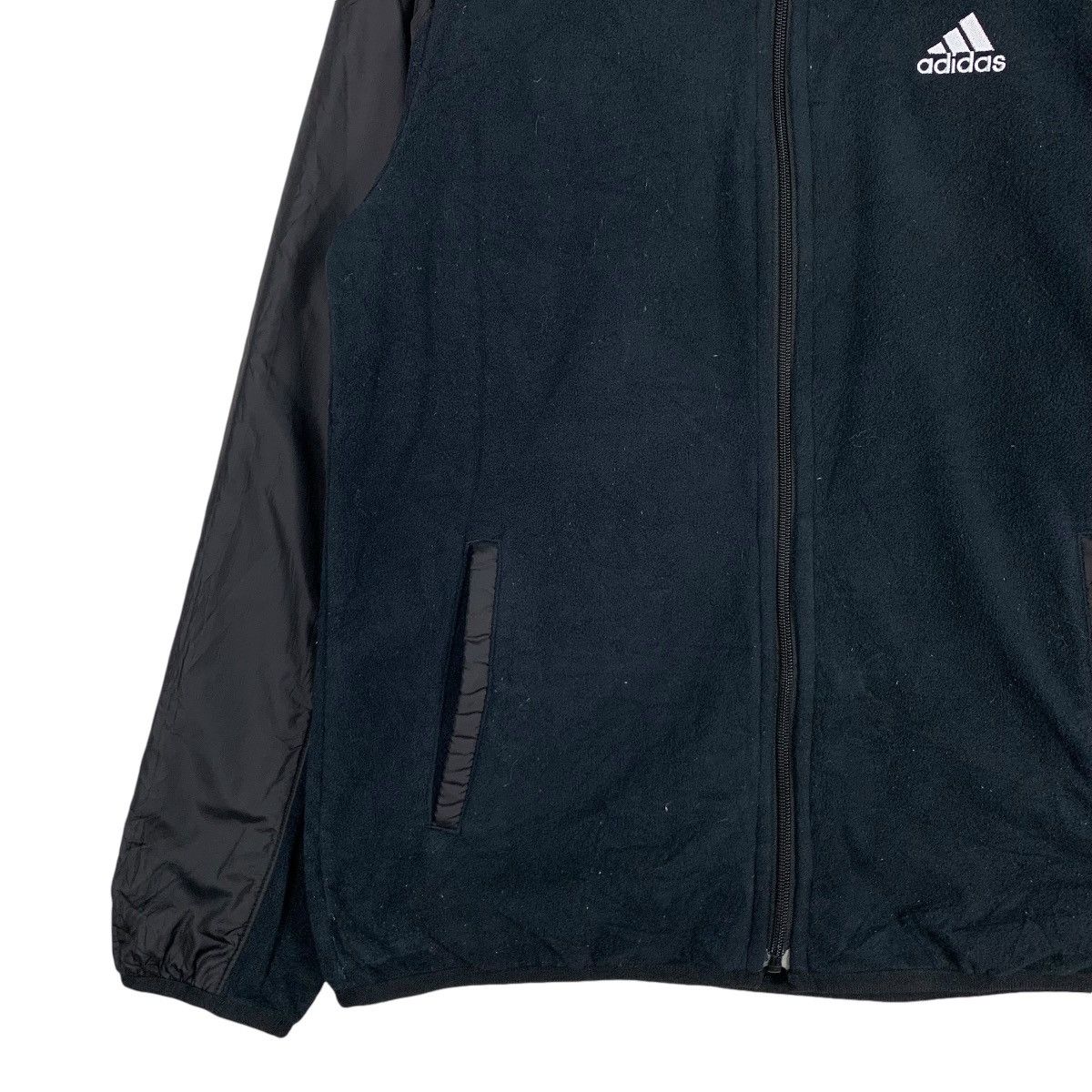 Adidas ADIDAS Hybrid Fleece Jacket #1231-C56 Size US S / EU 44-46 / 1 - 3 Thumbnail