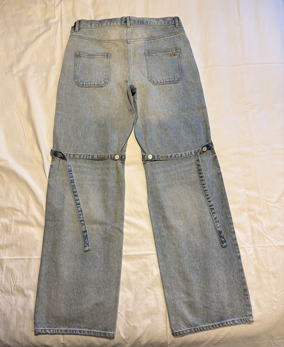 Courreges Courreges bondage details denim pants. Size US 29 - 2 Thumbnail