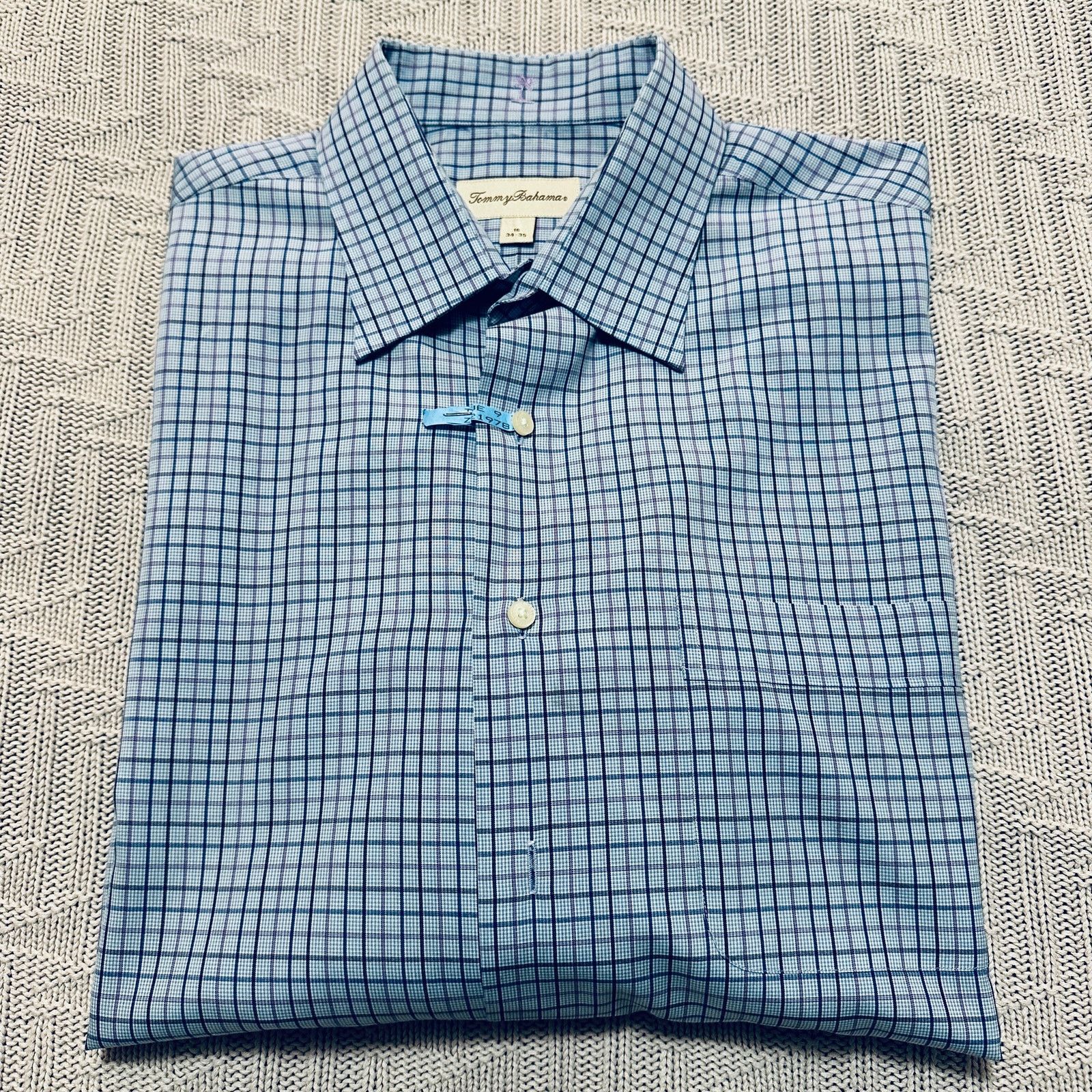 Tommy Bahama Tommy Bahama blue plaid button down Size US L / EU 52-54 / 3 - 1 Thumbnail