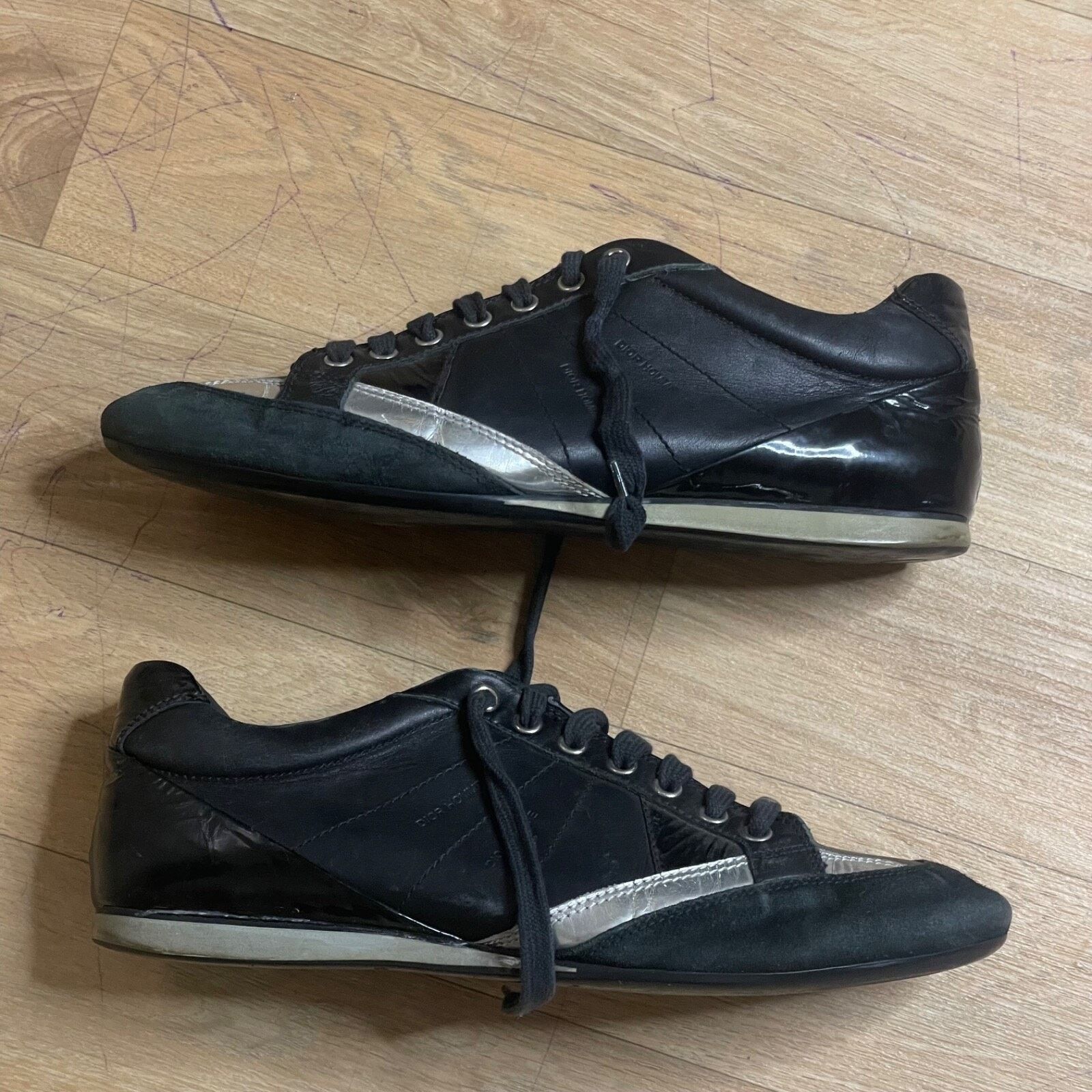 Dior Christian Dior Homme Sneakers Men's Low TOP Black Leather Size US 9 / EU 42 - 3 Thumbnail