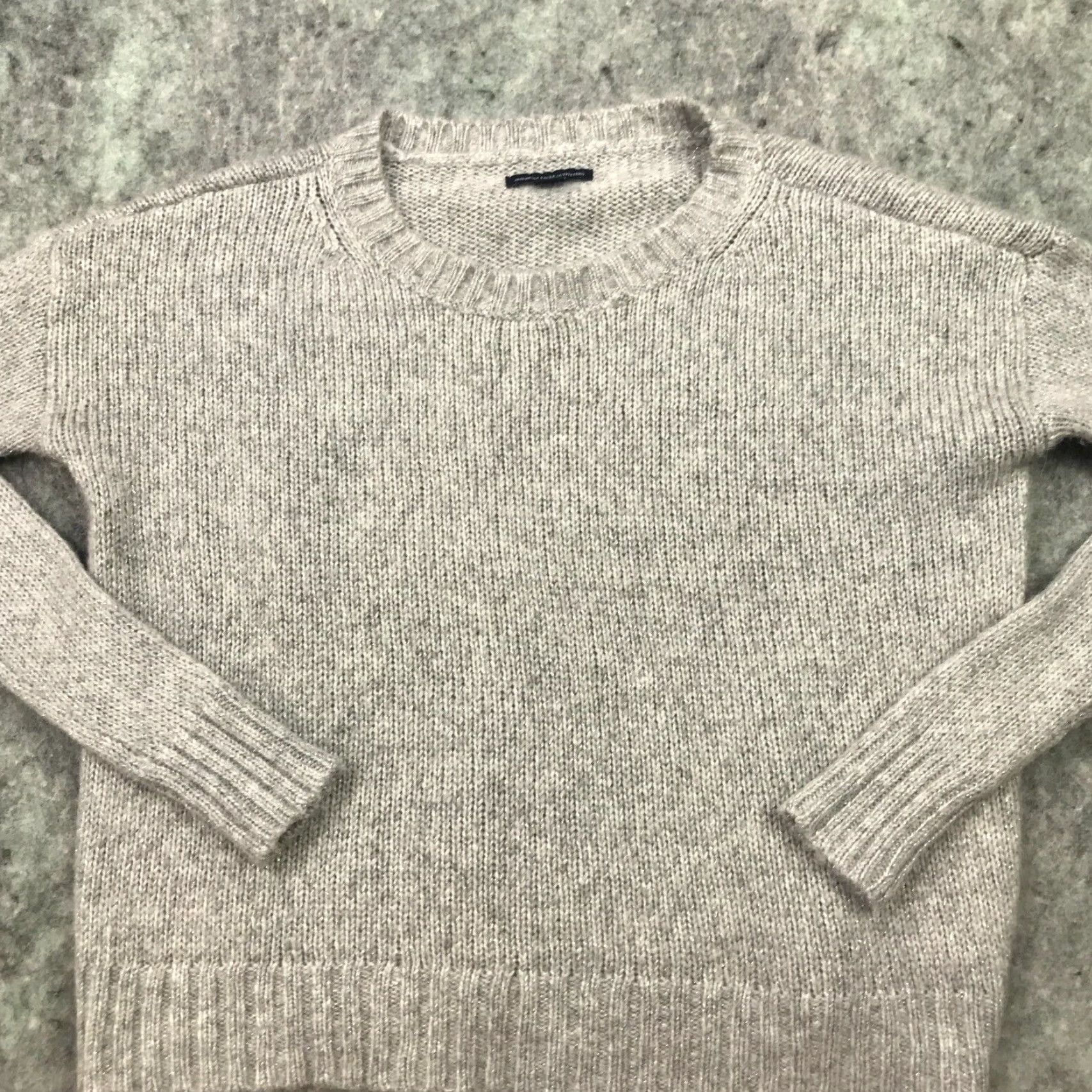 American Eagle Outfitters American Eagle Outfitters Sweater Shirt Womens XS Gray Knit Acrylic Nylon Wool Alpaca Blend Crew Neck Pullover Size XS / US 0-2 / IT 36-38 - 2 Thumbnail