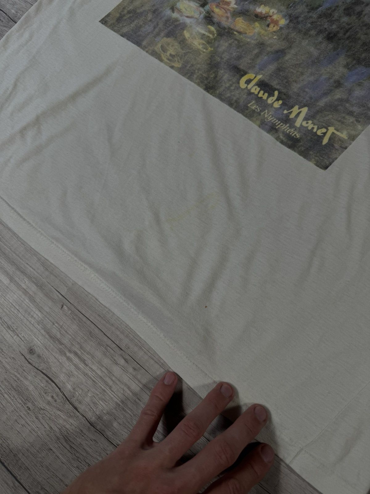 Vintage Claude Monet Les Nympheas Vintage Art Tee Size L Size US L / EU 52-54 / 3 - 4 Thumbnail
