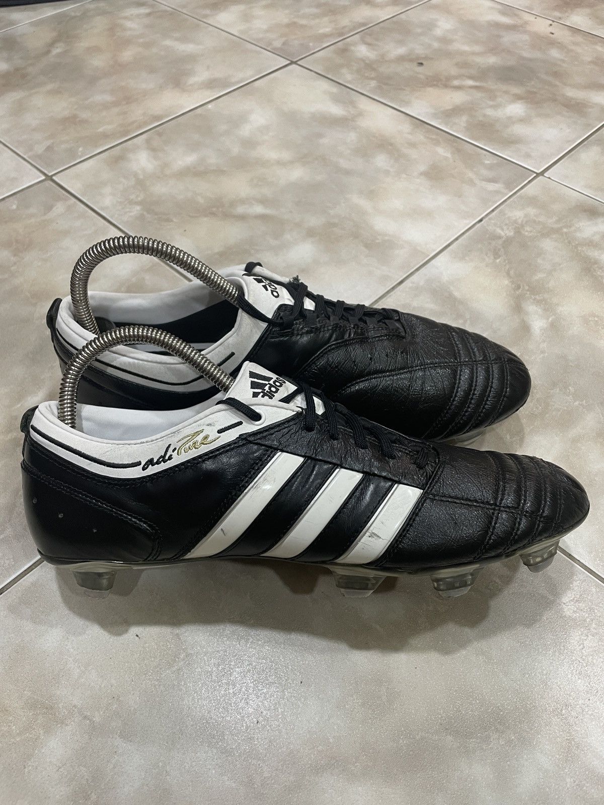image of Adidas Adipure Ii Trx Sg Us10 1/2 Uk10 Eur44 2/3 Pro Soccer Shoes in Black, Men's