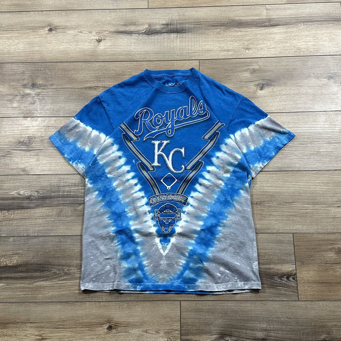 Liquid Blue Liquid Blue Kansas City Royals MLB Blue Tie Dye Graphic Tee Size US M / EU 48-50 / 2 - 1 Thumbnail