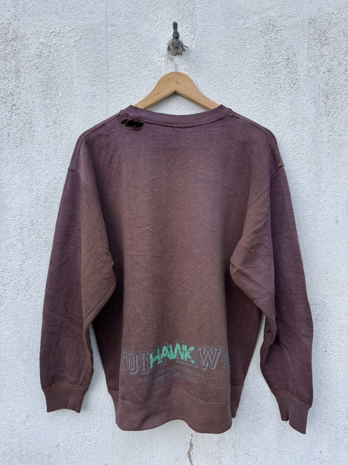 Tony Hawk Distressed Sun Faded 2000s Archive Tony Hawk Skate Size US L / EU 52-54 / 3 - 4 Thumbnail