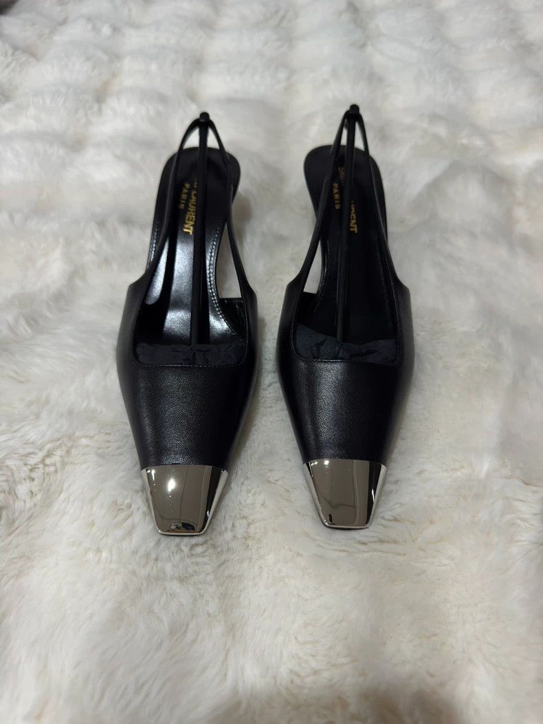 Saint Laurent Paris Black and silver High Heels 2505-Nextar
