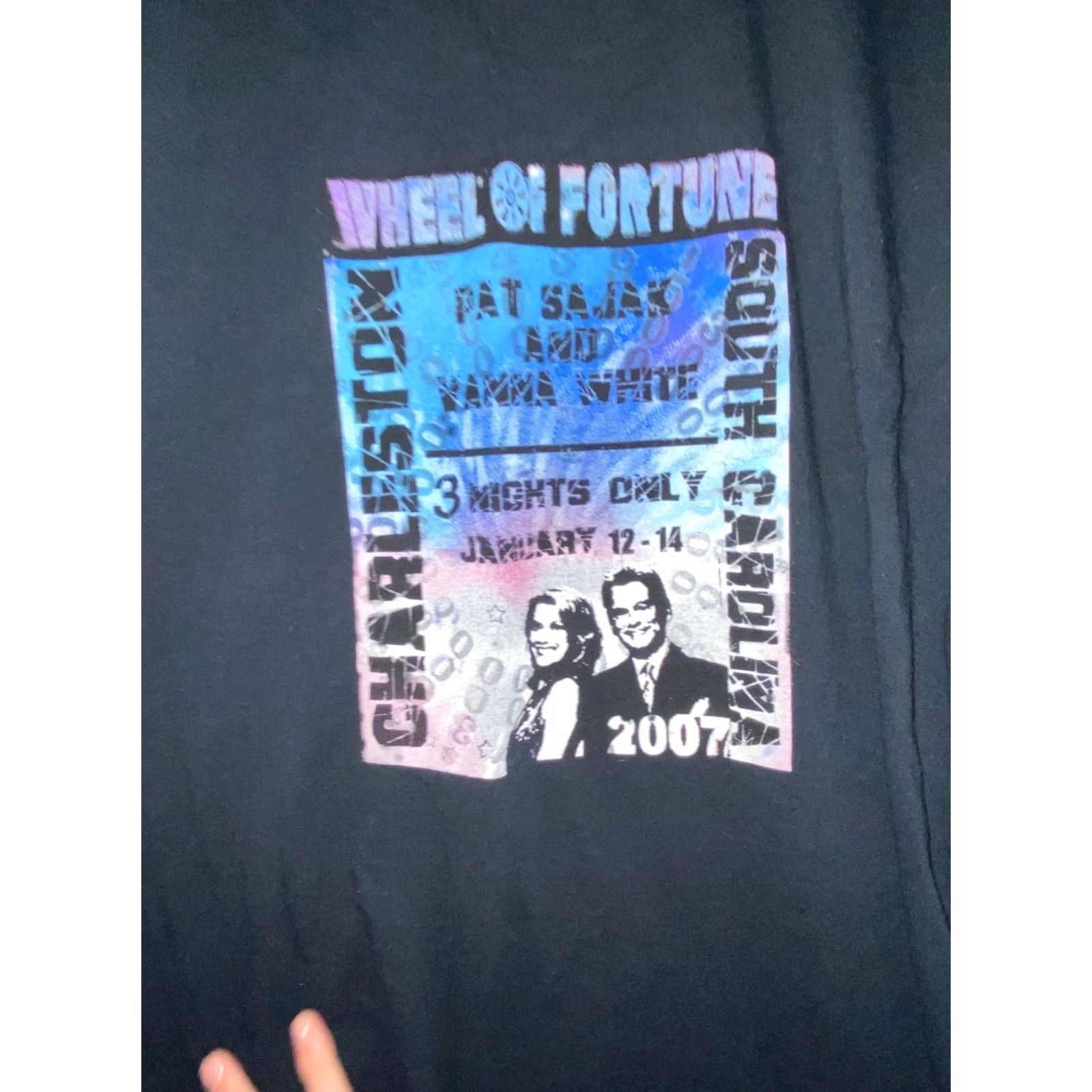 Vintage VINTAGE Wheel Of Fortune Charleston Sc Black XL Shirt Size US XL / EU 56 / 4 - 2 Thumbnail