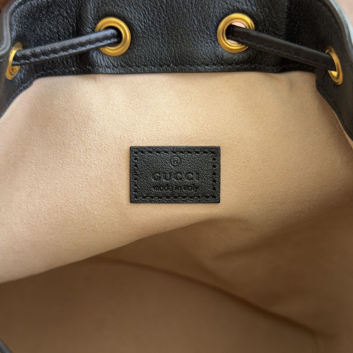 Gucci Bamboo Handle Leather Bucket Shoulder Bag Size ONE SIZE - 10 Thumbnail