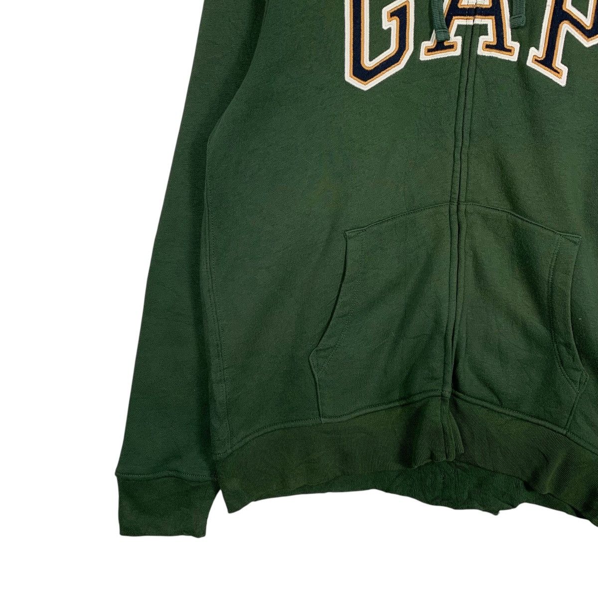 Gap Gap Big Logo Green Zipper Hoodie Size US M / EU 48-50 / 2 - 3 Thumbnail