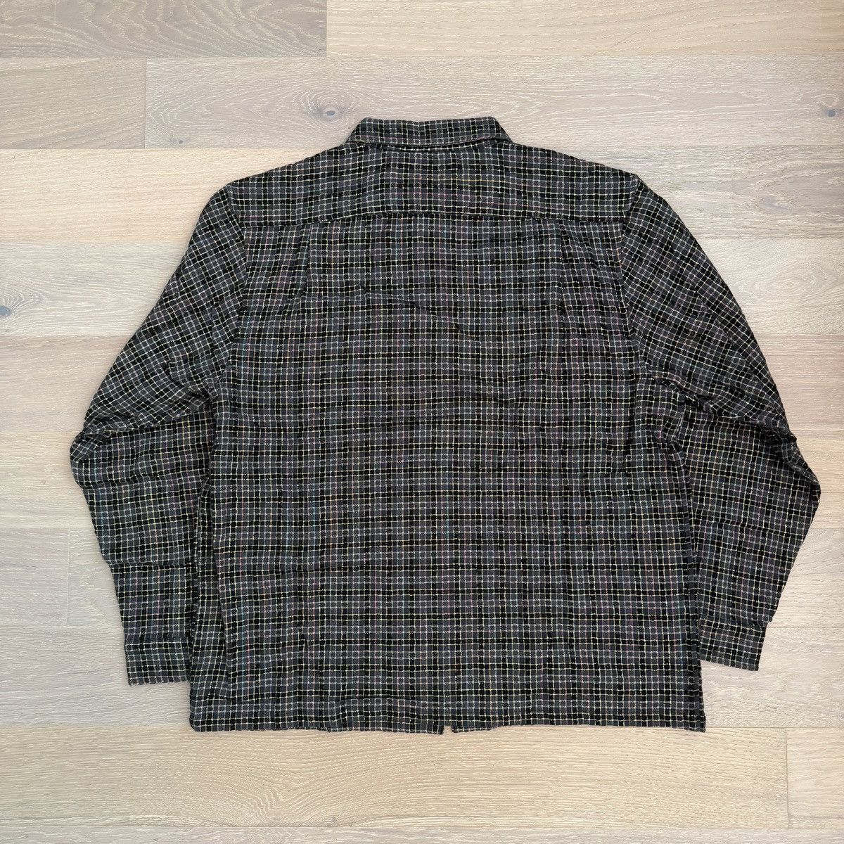 Supreme Supreme Metallic Plaid Zip Up Shirt XXL Size US XXL / EU 58 / 5 - 2 Thumbnail