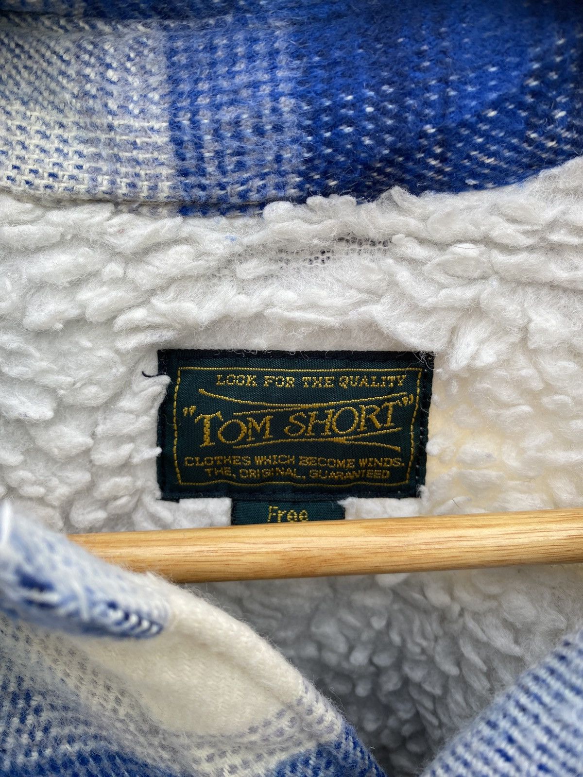 Flannel ⚡️last drop⚡️ Tom short shadow plaid sherpa flannel Size US L / EU 52-54 / 3 - 6 Thumbnail