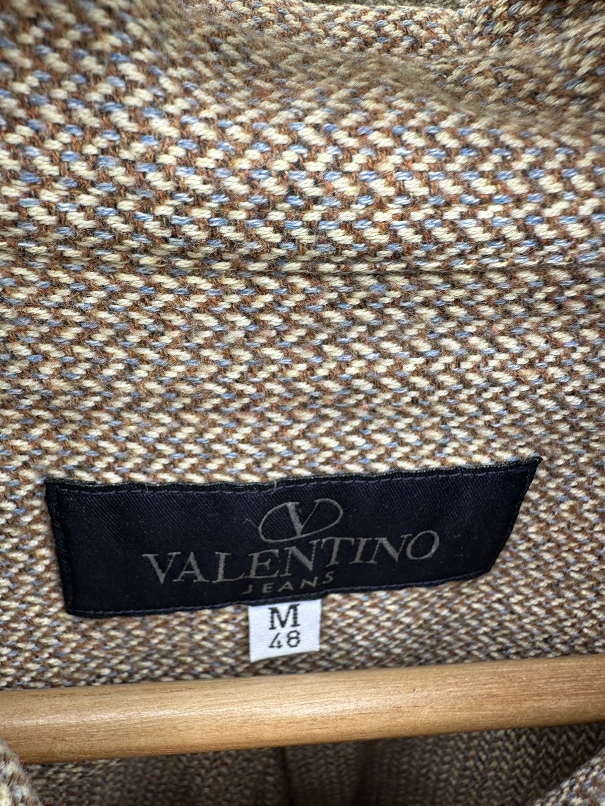 Valentino × Vintage Vintage 90s Valentino jeans shirt Size US M / EU 48-50 / 2 - 5 Thumbnail