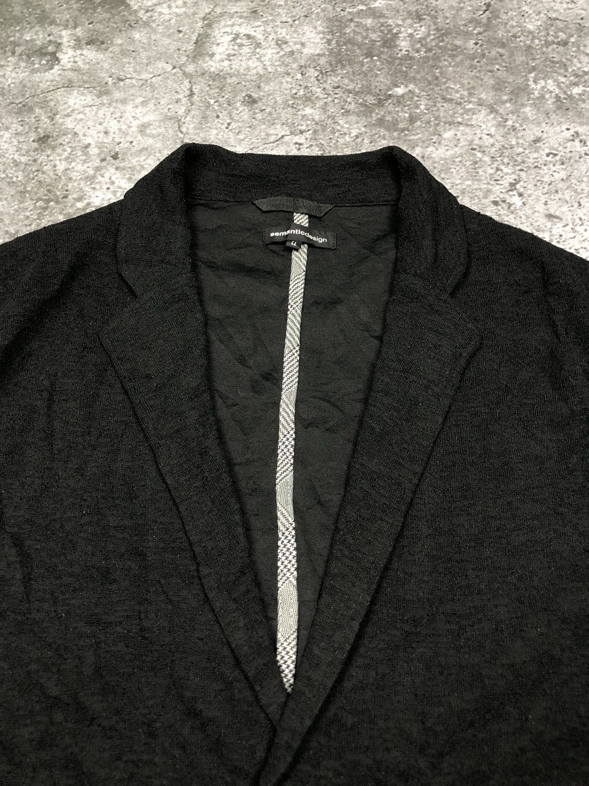 If Six Was Nine × Yasuyuki Ishii × semanticdesign SEMANTIC DESIGN Knit Blazer Size US L / EU 52-54 / 3 - 3 Thumbnail