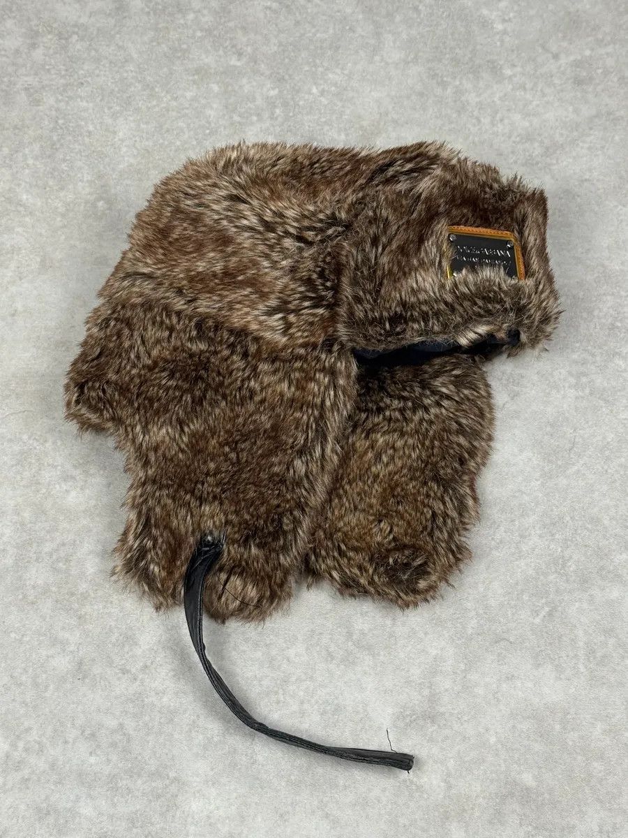 Dolce & Gabbana 2000s Dolce & Gabbana Fur Chapka Hat Size ONE SIZE - 2 Thumbnail